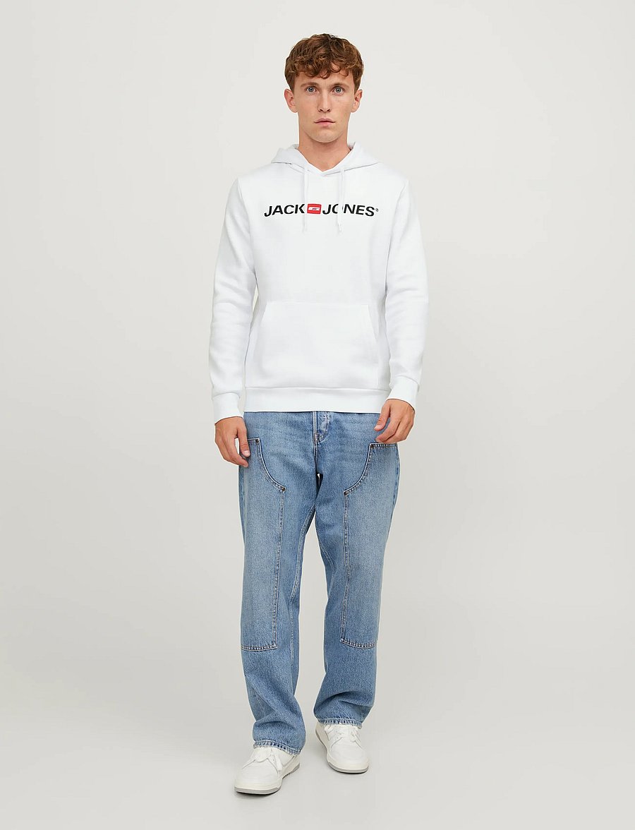 Jack & Jones - JJECORP OLD LOGO SWEAT HOOD NOOS - kapuzenpullover - white - 3