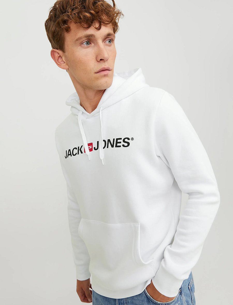 Jack & Jones - JJECORP OLD LOGO SWEAT HOOD NOOS - kapuzenpullover - white - 5