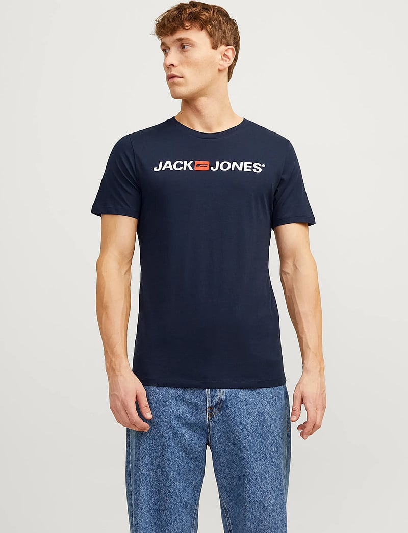 Jack & Jones - JJECORP OLD LOGO TEE SS O-NECK NOOS - kurzärmelig - navy blazer - 0