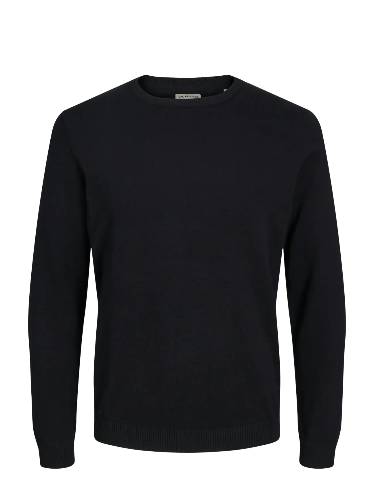 JJEBASIC KNIT CREW NECK NOOS - BLACK