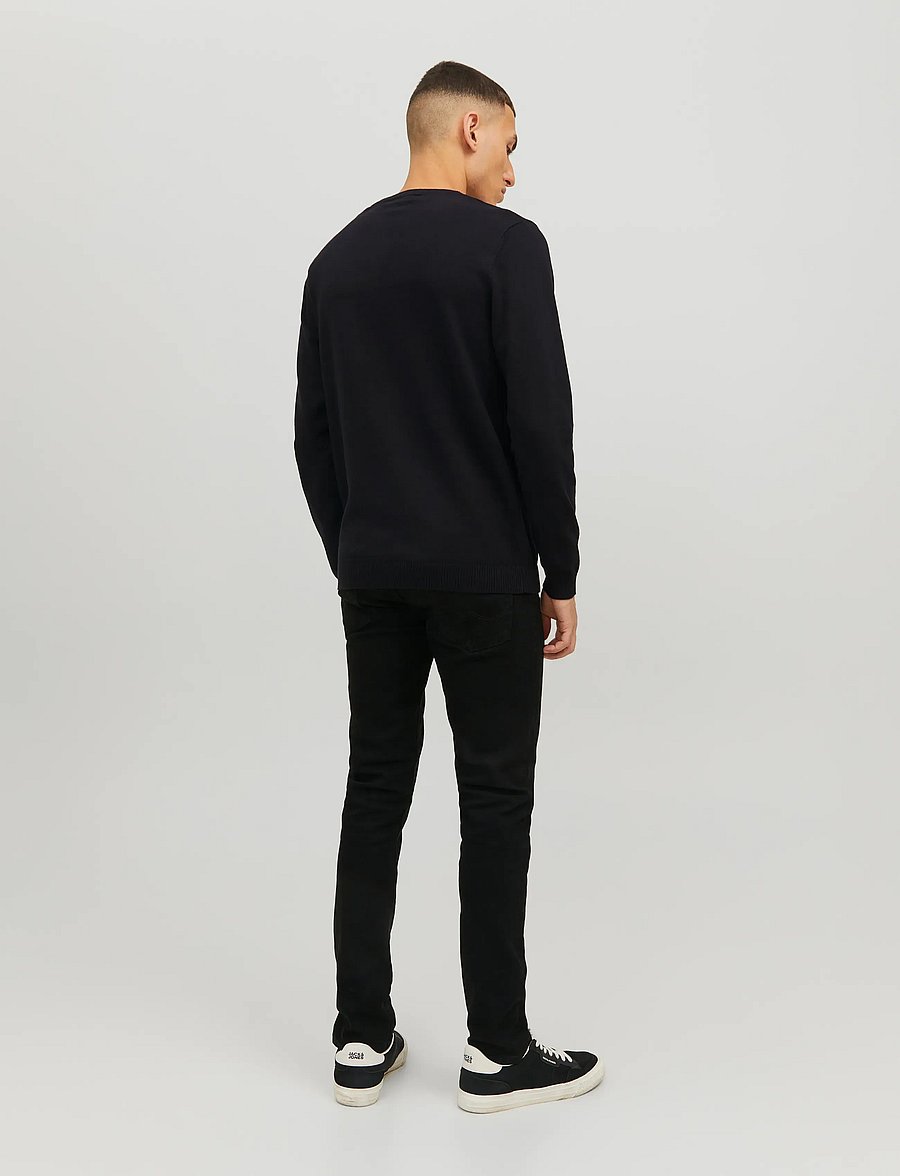Jack & Jones - JJEBASIC KNIT CREW NECK NOOS - rundhals - black - 3