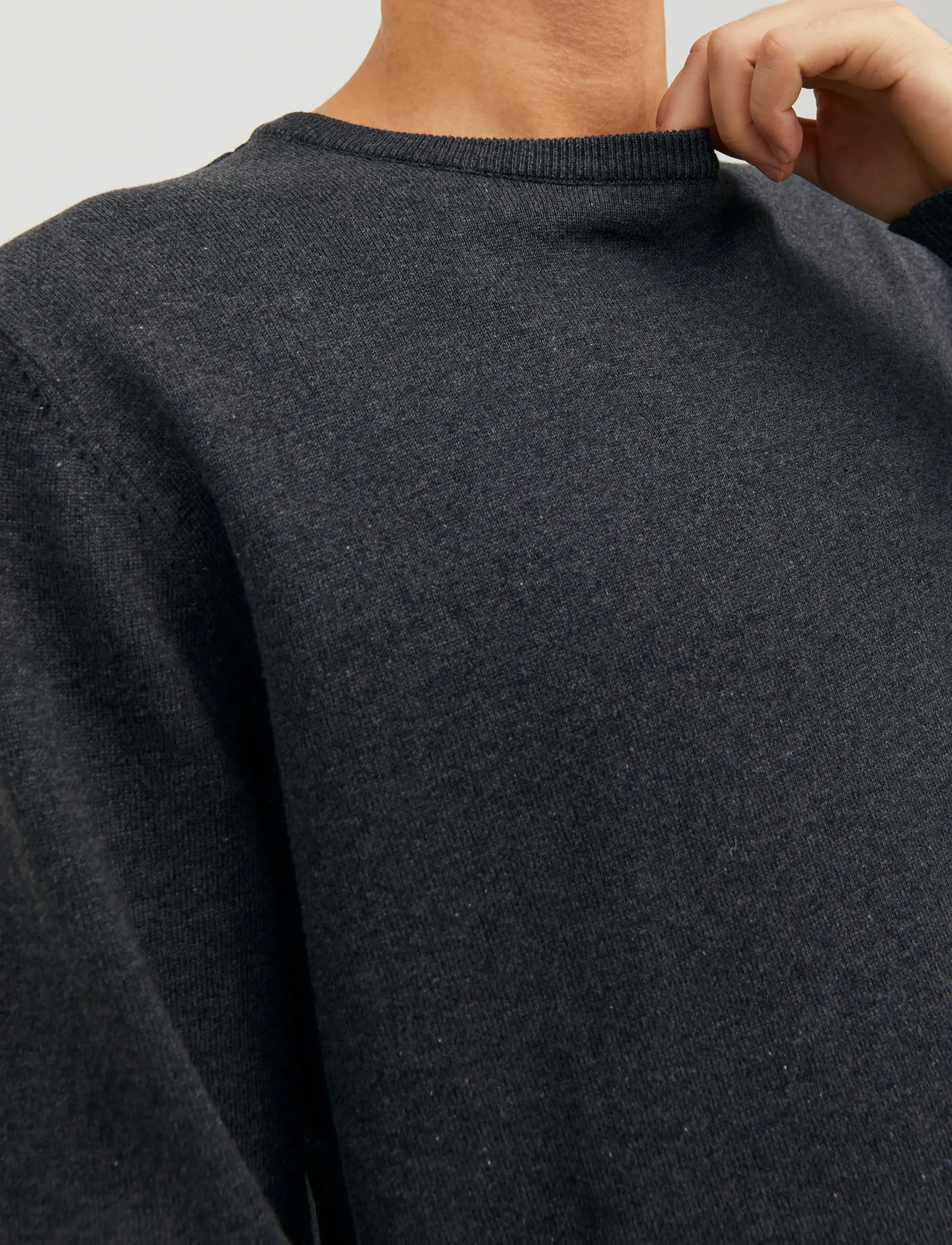 JACK & JONES Jorbasic Knit Crew Neck Noos stickade tröjor herr – bild 7