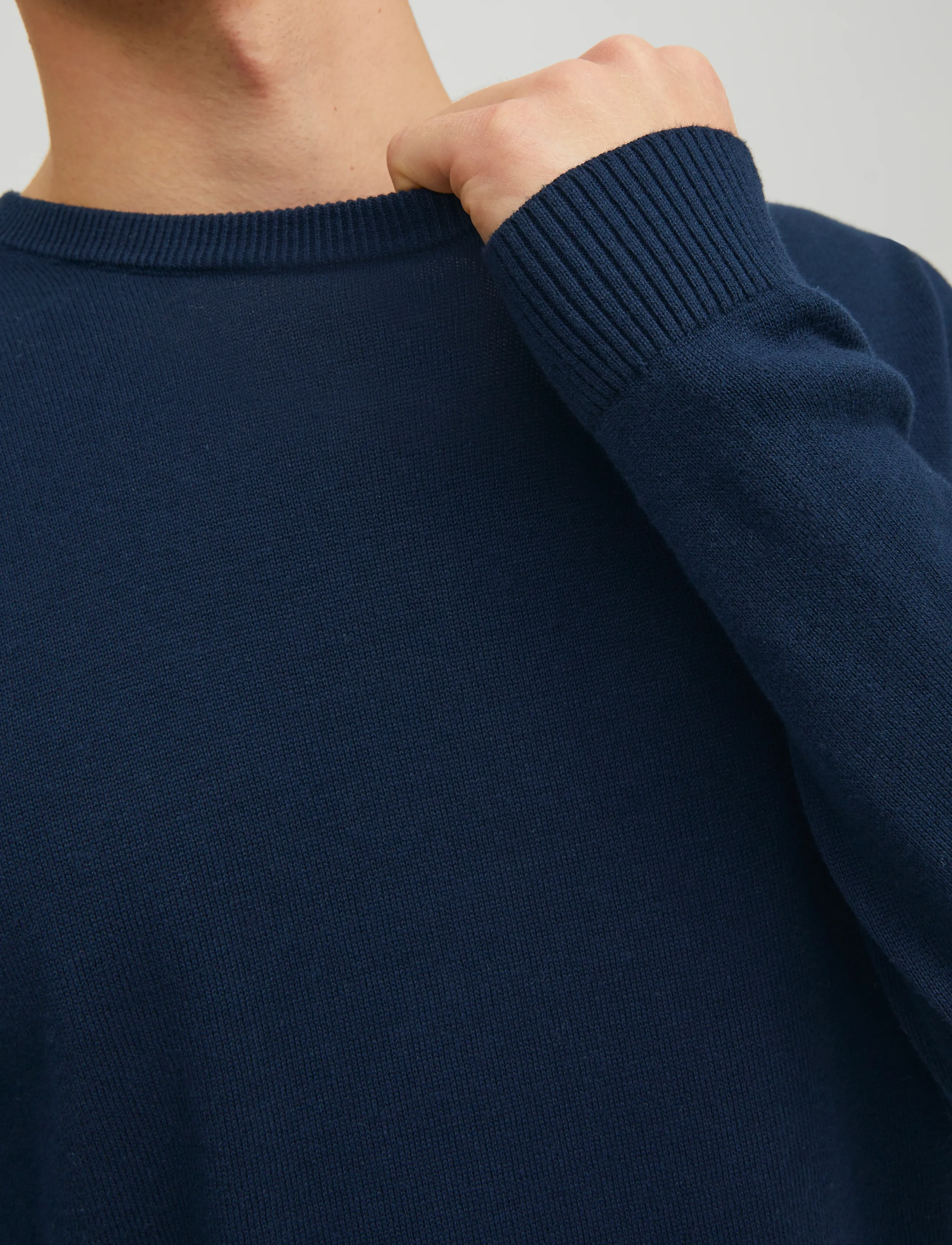 JACK & JONES Jorbasic Knit Crew Neck Noos stickade tröjor herr – bild 6