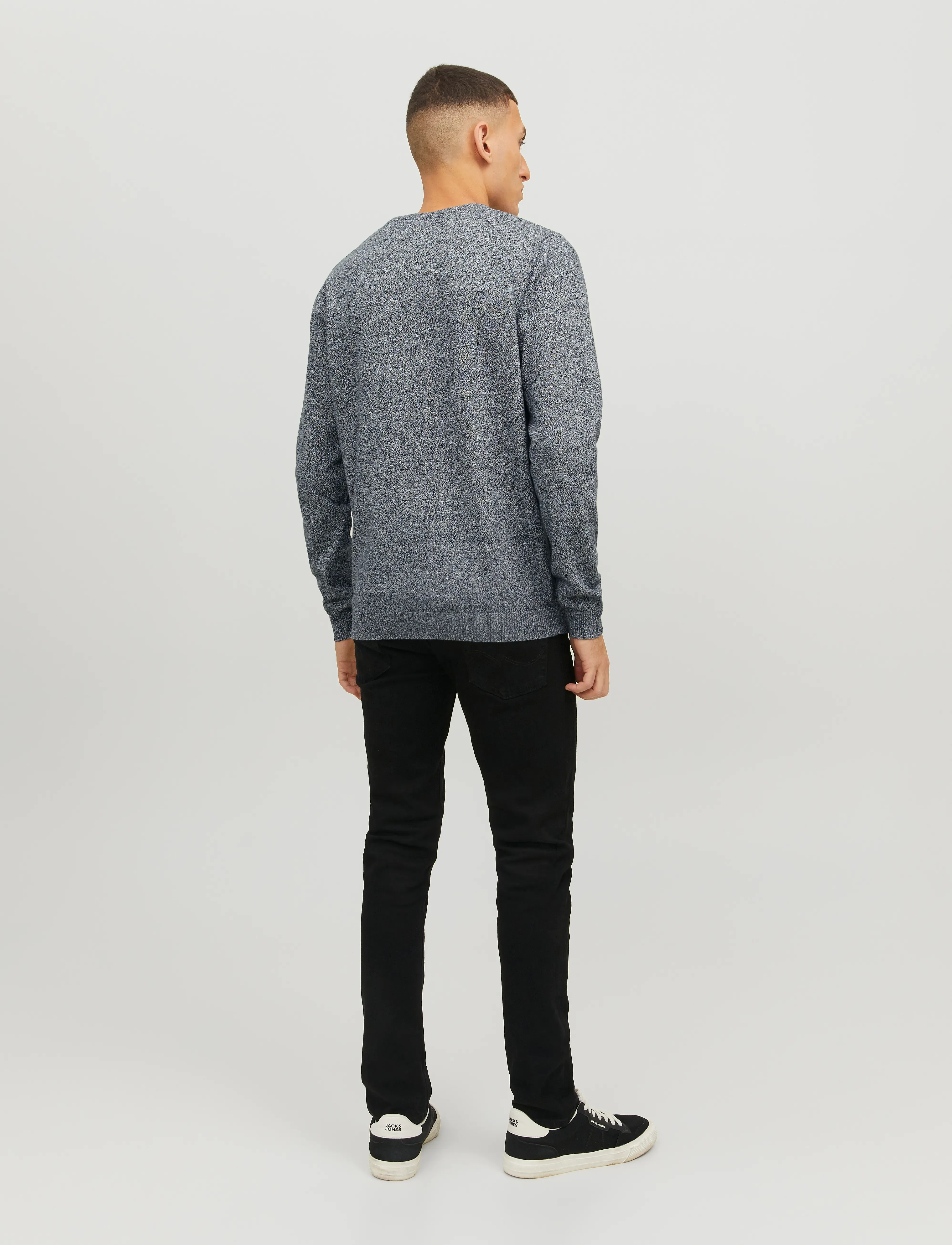 Jack & Jones - JJEBASIC KNIT CREW NECK NOOS - round necks - navy blazer - 3