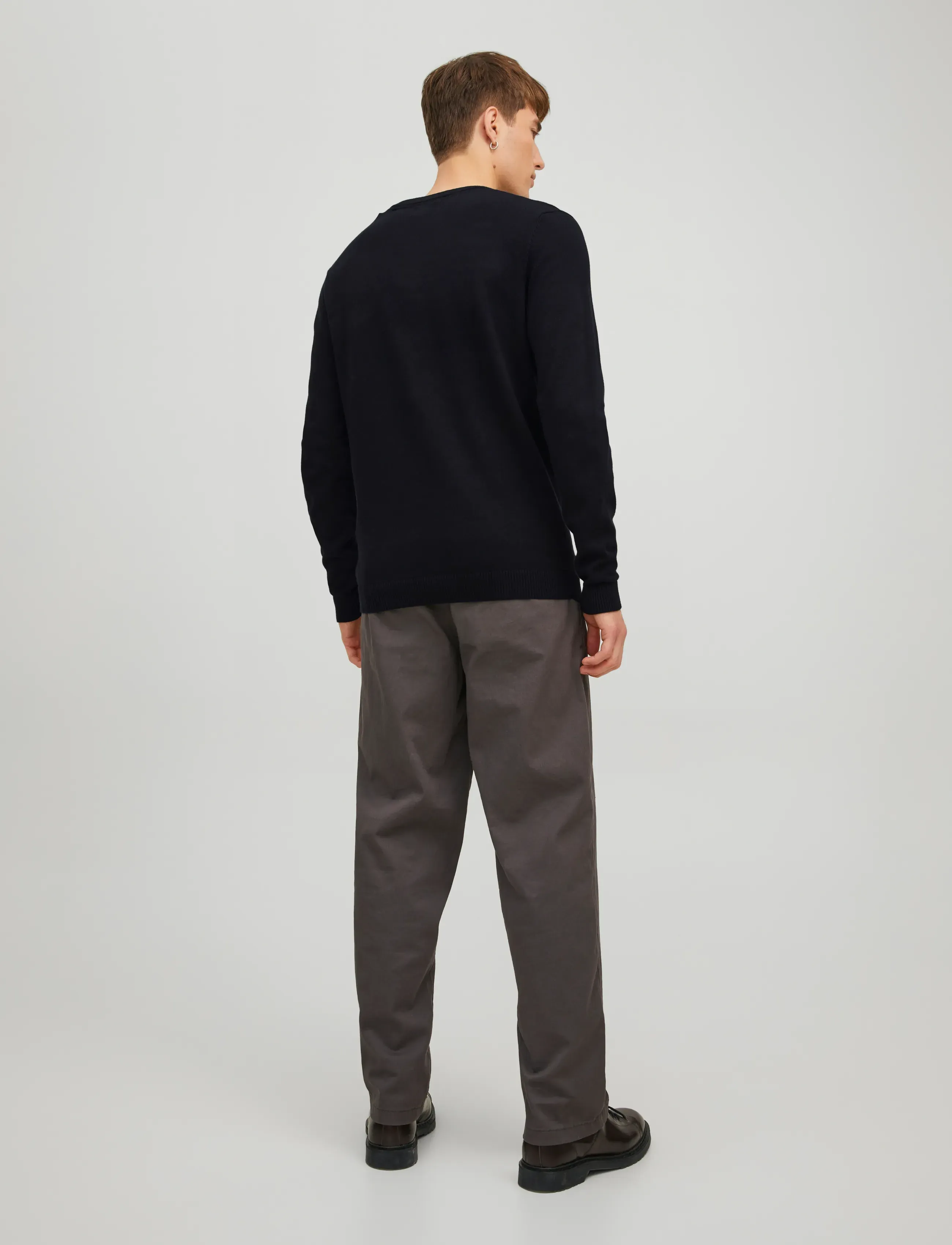 Jack & Jones - JJEBASIC KNIT V-NECK NOOS - v-ringat - black - 2