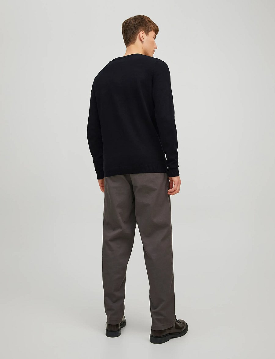 Jack & Jones - JJEBASIC KNIT V-NECK NOOS - v-ausschnitt - black - 2