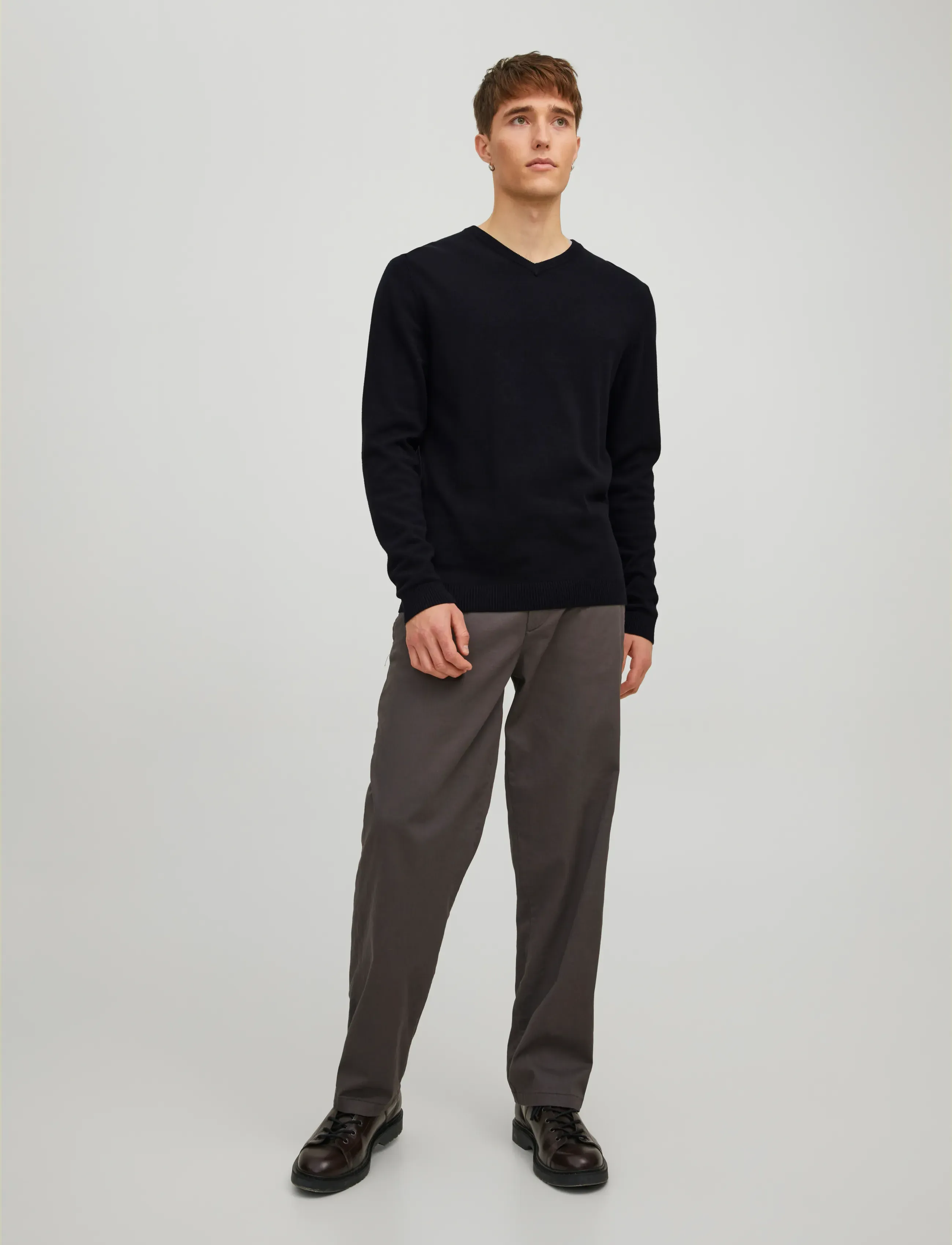 Jack & Jones - JJEBASIC KNIT V-NECK NOOS - v-ringat - black - 5