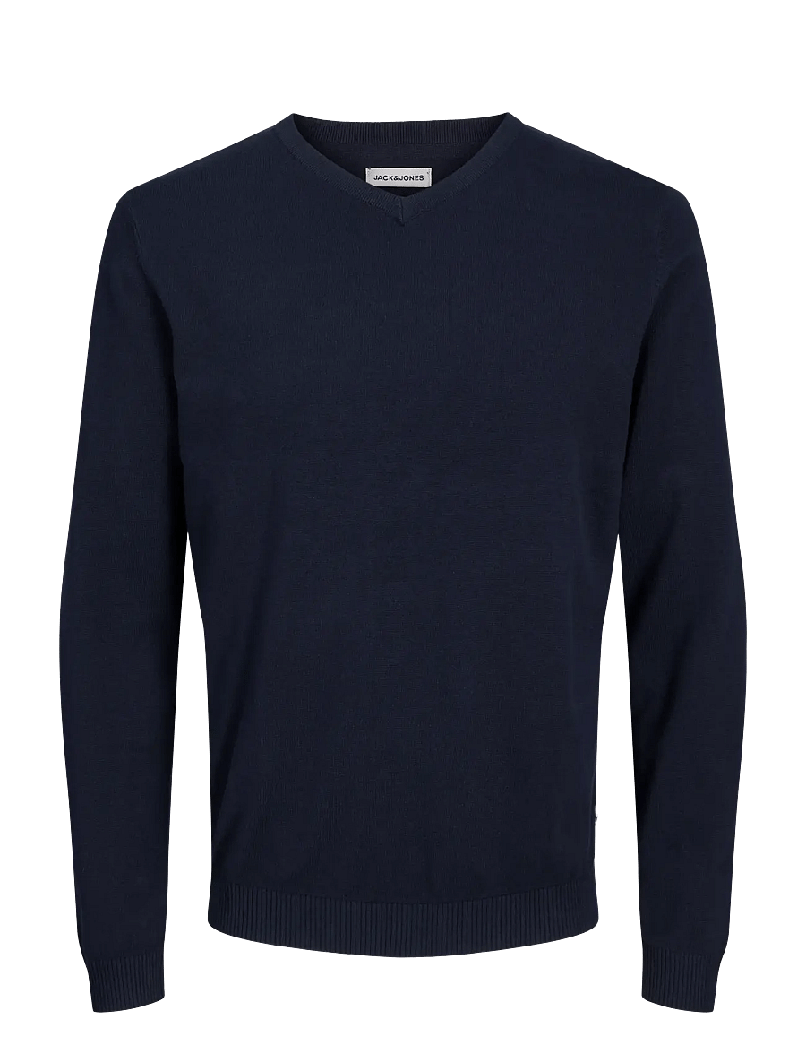 Jack & Jones - JJEBASIC KNIT V-NECK NOOS - v-ausschnitt - navy blazer - 1