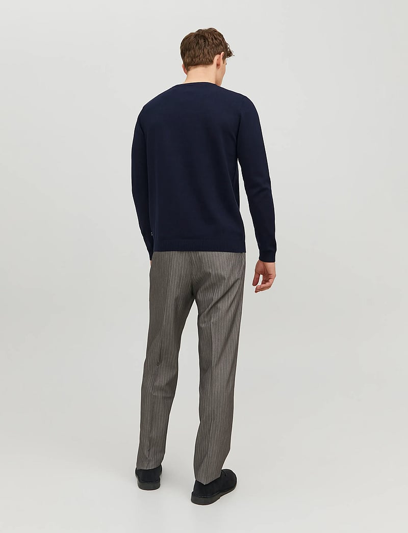 Jack & Jones - JJEBASIC KNIT V-NECK NOOS - megztiniai su v formos apykakle - navy blazer - 3