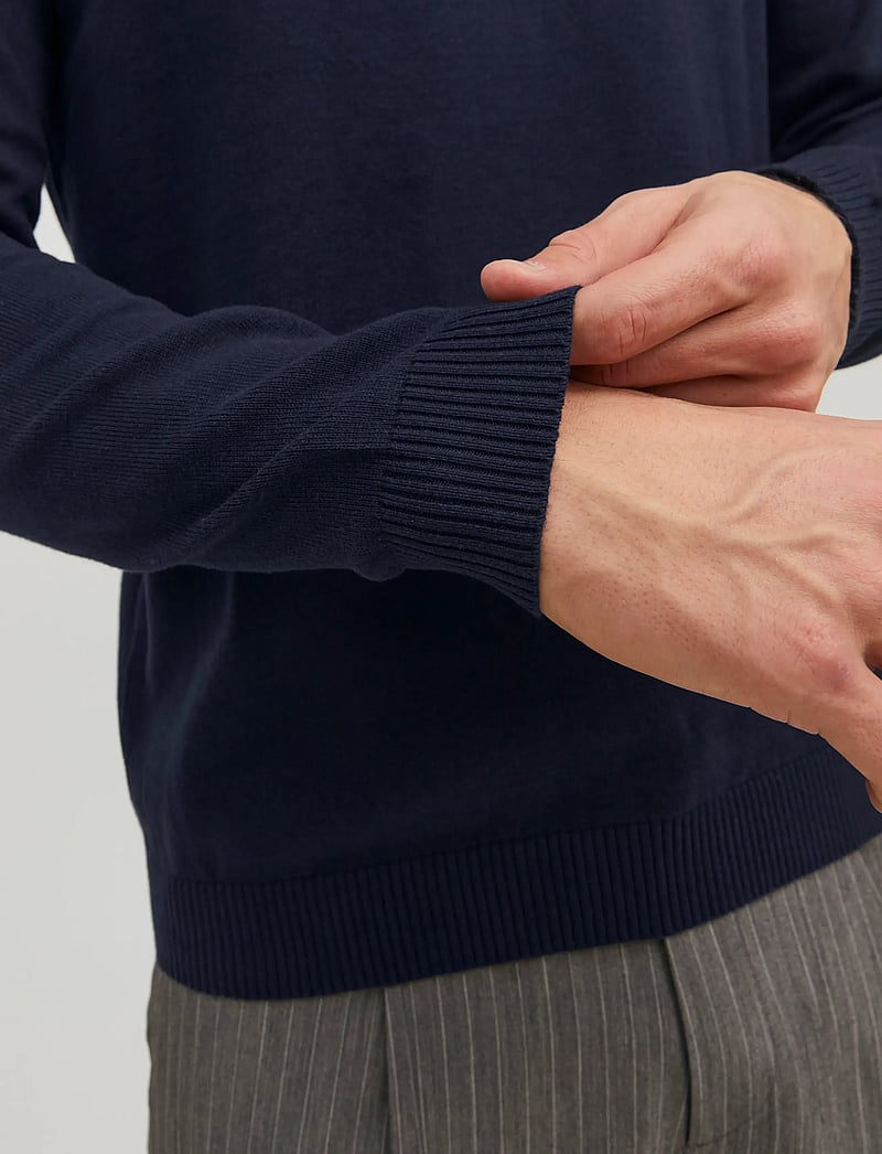 Jack & Jones - JJEBASIC KNIT V-NECK NOOS - megztiniai su v formos apykakle - navy blazer - 4