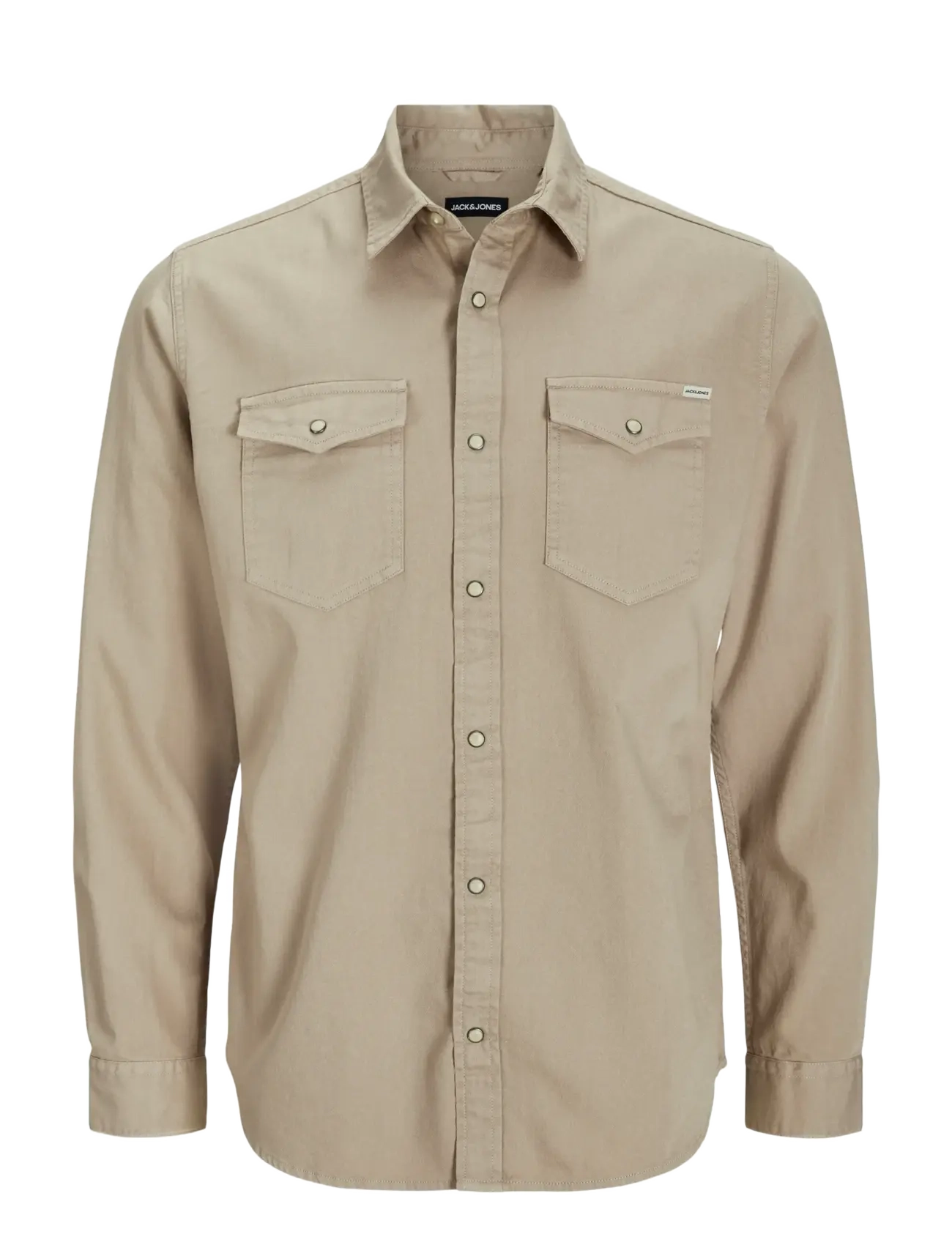 JACK & JONES Jjesheridan Shirt L/S Noos Beige - S - Herren