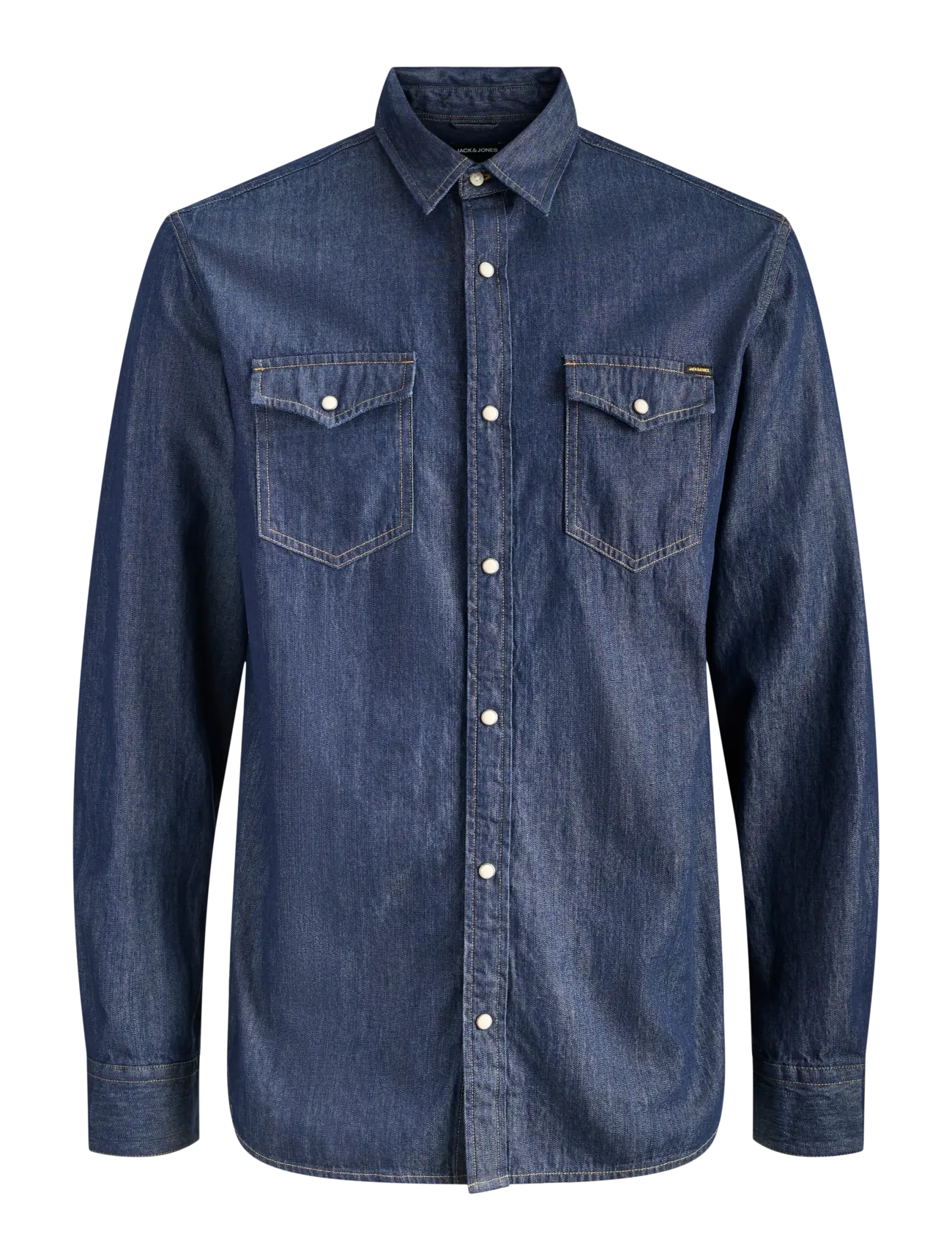 Jack & Jones - JJESHERIDAN SHIRT L/S NOOS - denimskjorter - dark denim - 1