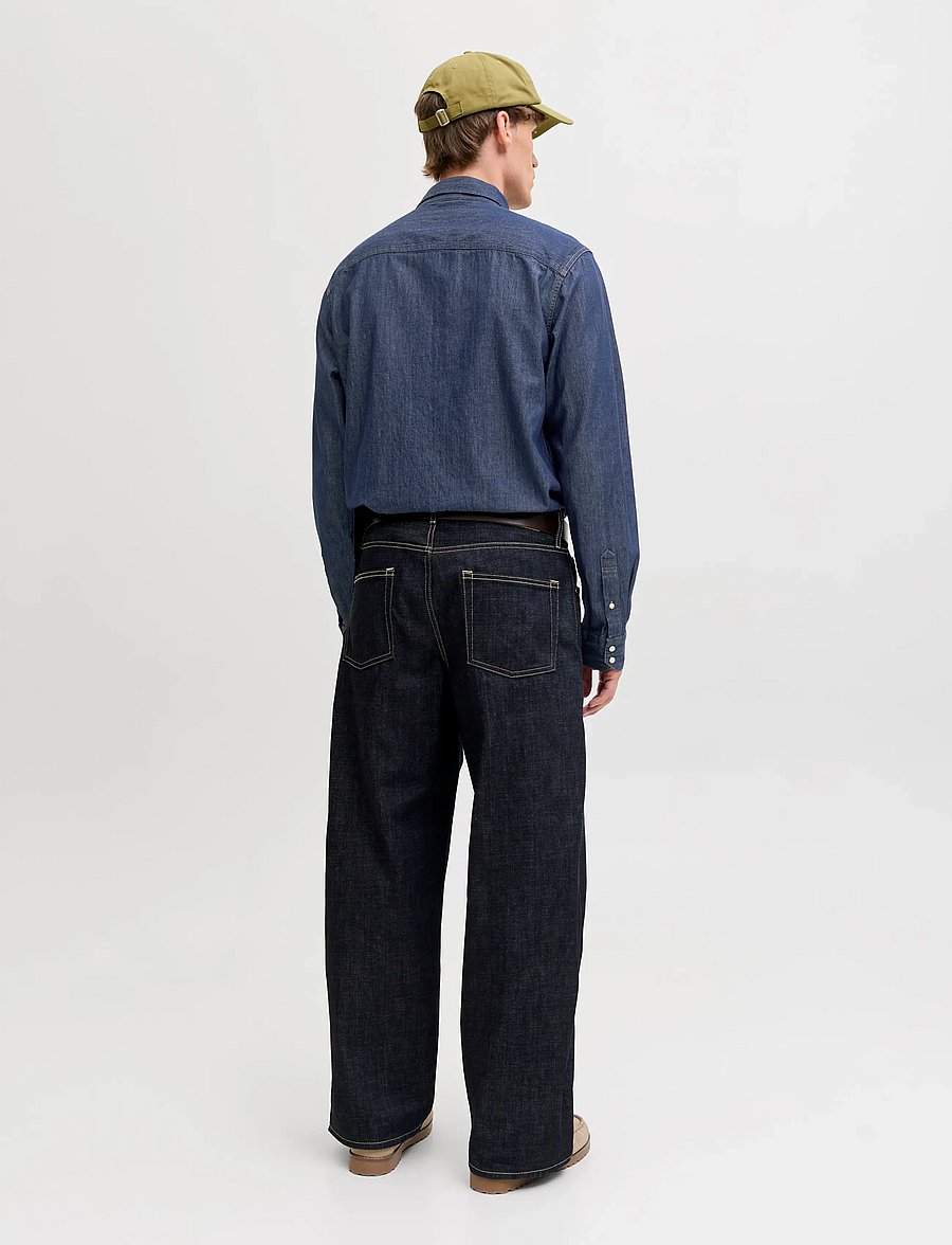 Jack & Jones - JJESHERIDAN SHIRT L/S NOOS - denimskjorter - dark denim - 2
