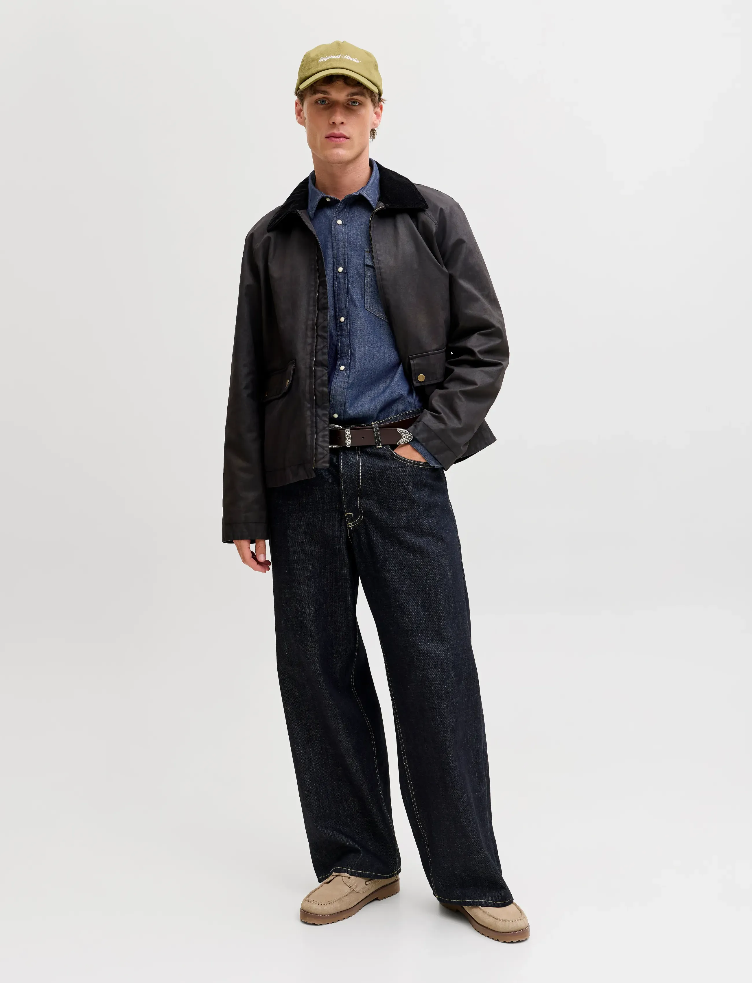Jack & Jones - JJESHERIDAN SHIRT L/S NOOS - denimskjorter - dark denim - 3
