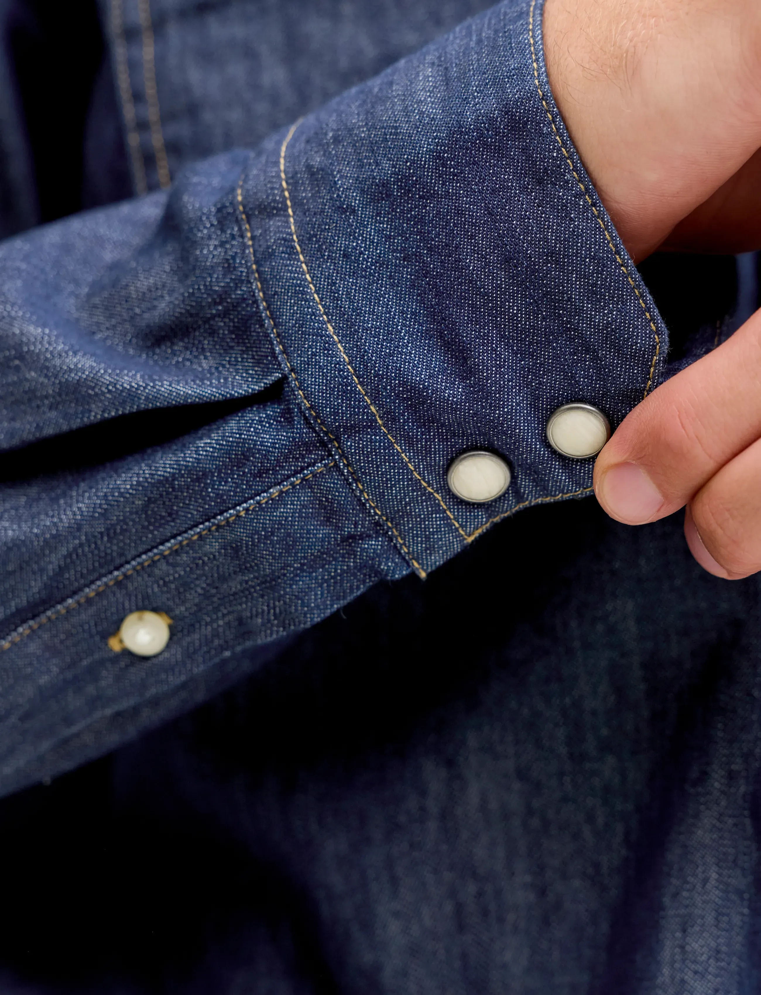 Jack & Jones - JJESHERIDAN SHIRT L/S NOOS - denimskjorter - dark denim - 4