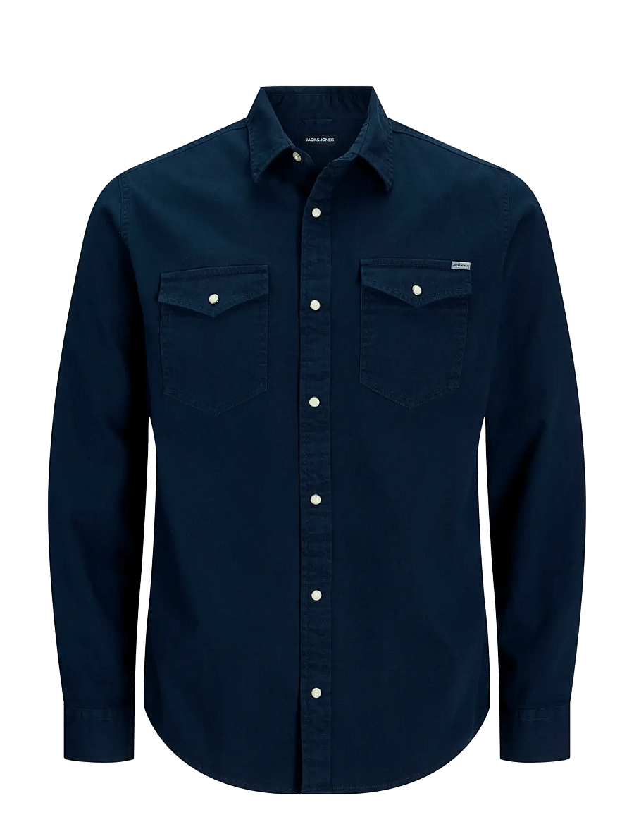 Jack & Jones - JJESHERIDAN SHIRT L/S NOOS - jeanshemden - dark navy - 1