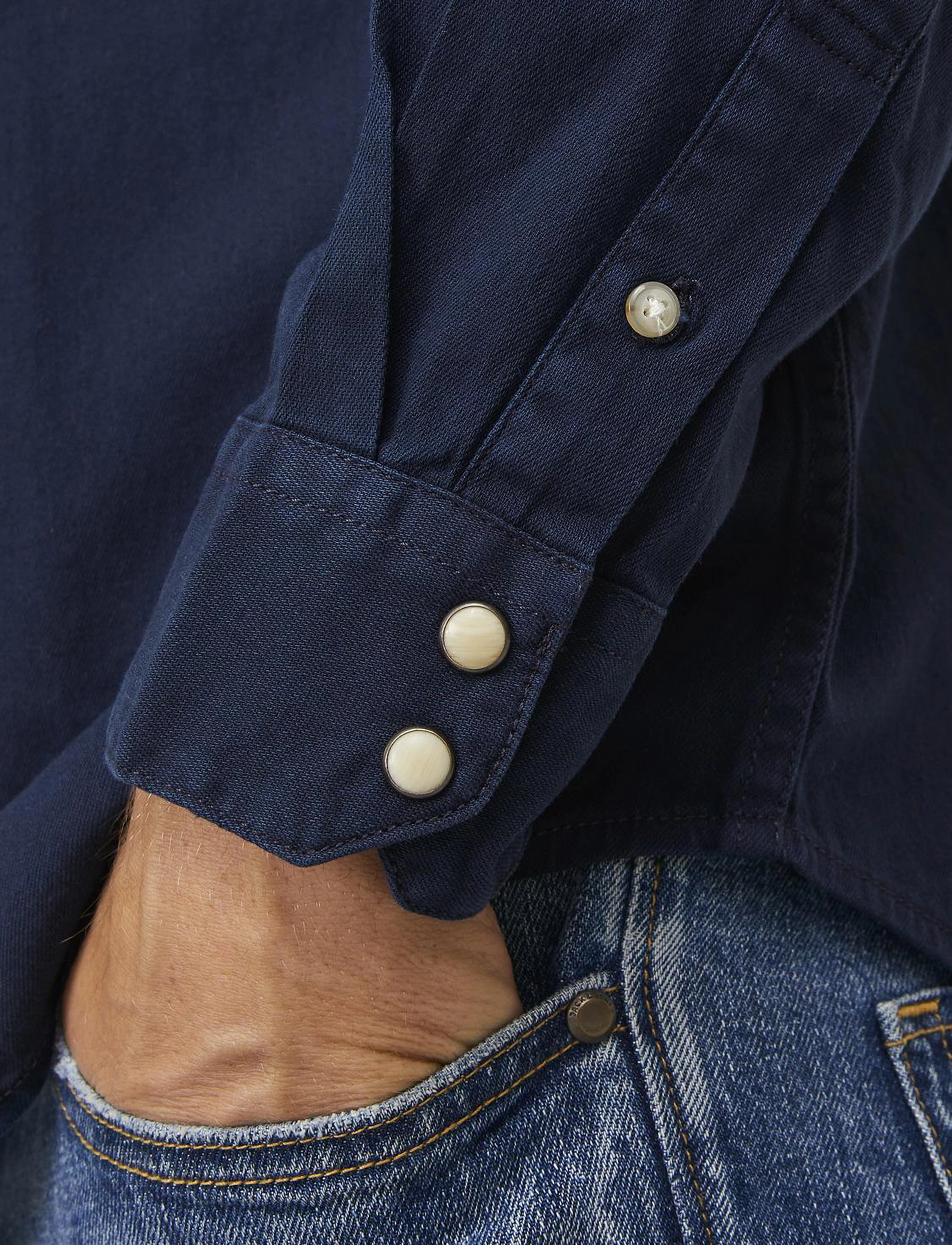 Jack & Jones - JJESHERIDAN SHIRT L/S NOOS - jeanshemden - dark navy - 5