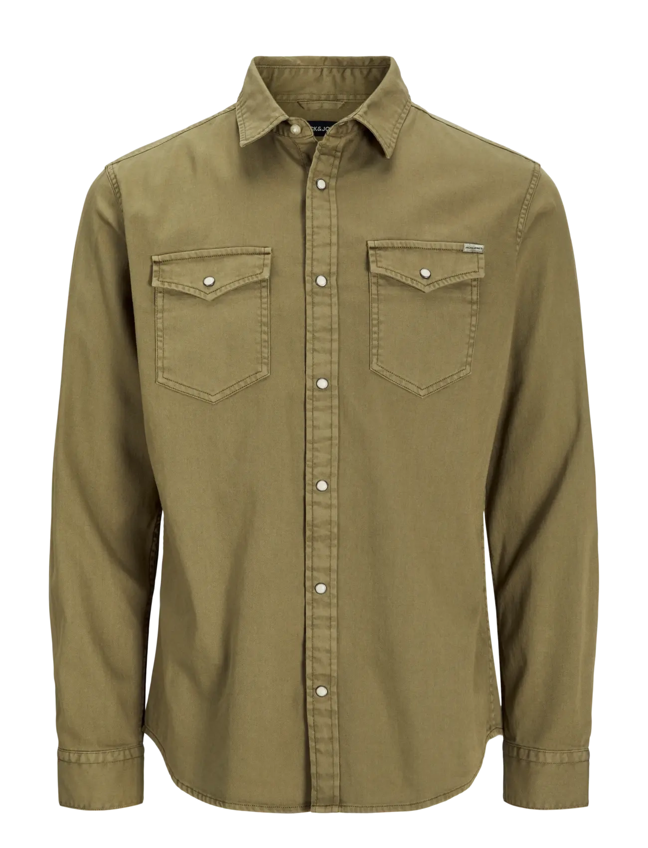 Jack & Jones JJESHERIDAN SHIRT L/S NOOS - Tøj - FOREST NIGHT / khaki/green