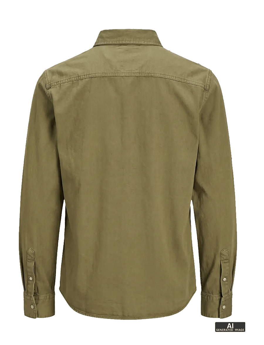 Jack & Jones - JJESHERIDAN SHIRT L/S NOOS - denimskjorter - forest night - 2