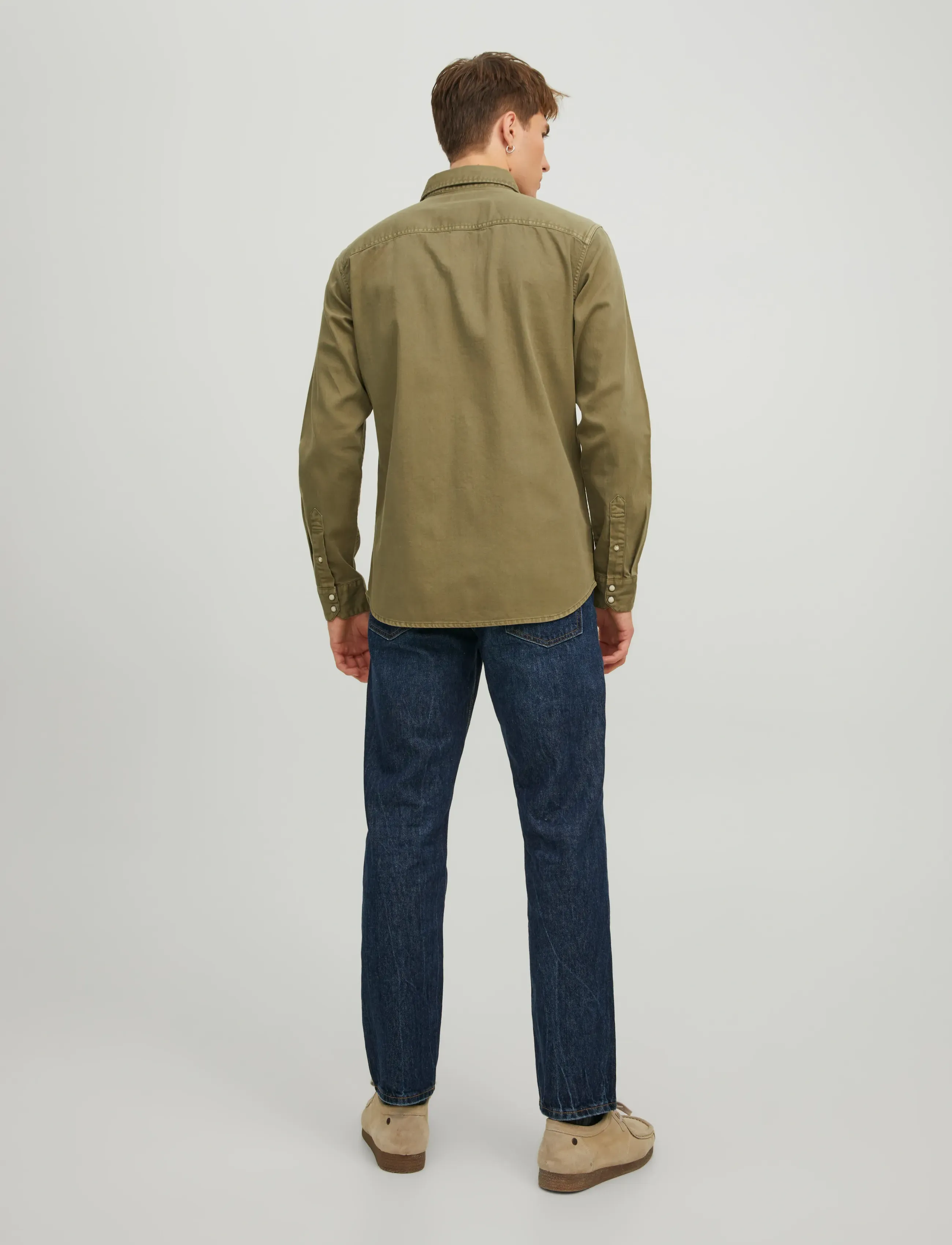 Jack & Jones - JJESHERIDAN SHIRT L/S NOOS - denimskjorter - forest night - 3