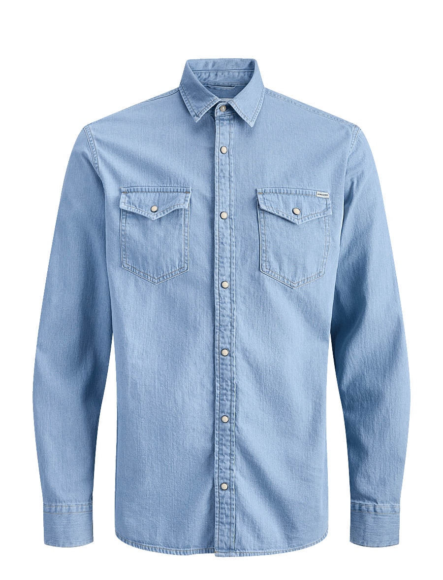 Jack & Jones - JJESHERIDAN SHIRT L/S NOOS - denim shirts - light blue denim - 1