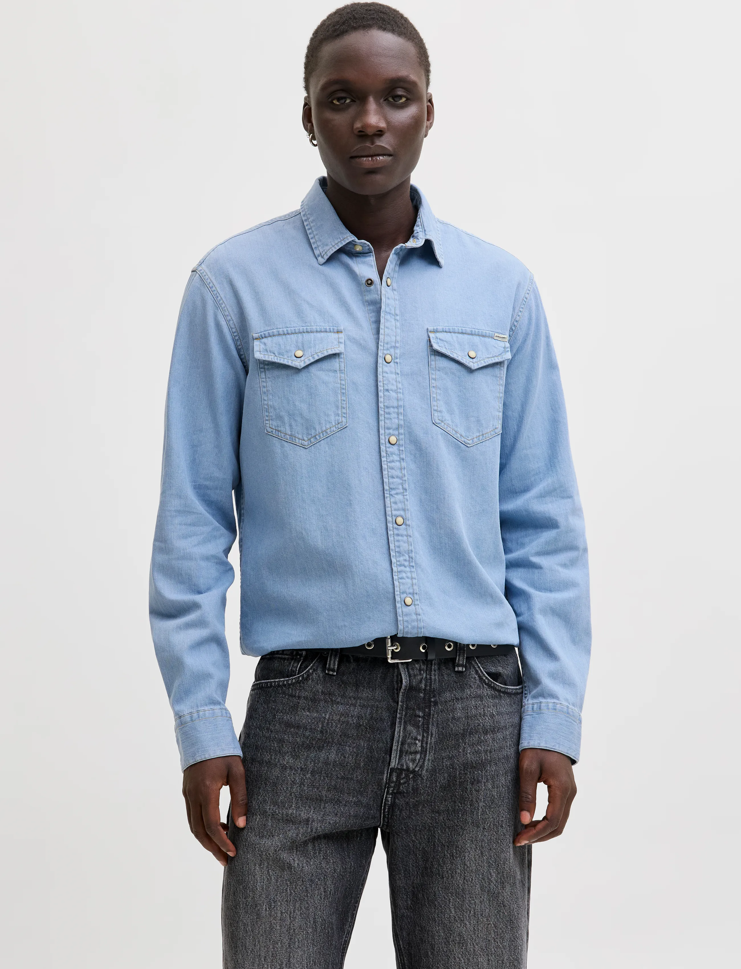 Jack & Jones JJESHERIDAN SHIRT L/S NOOS - Shirts - LIGHT BLUE DENIM / blue