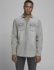 Jack & Jones - JJESHERIDAN SHIRT L/S NOOS - jeansskjortor - light grey denim - 0