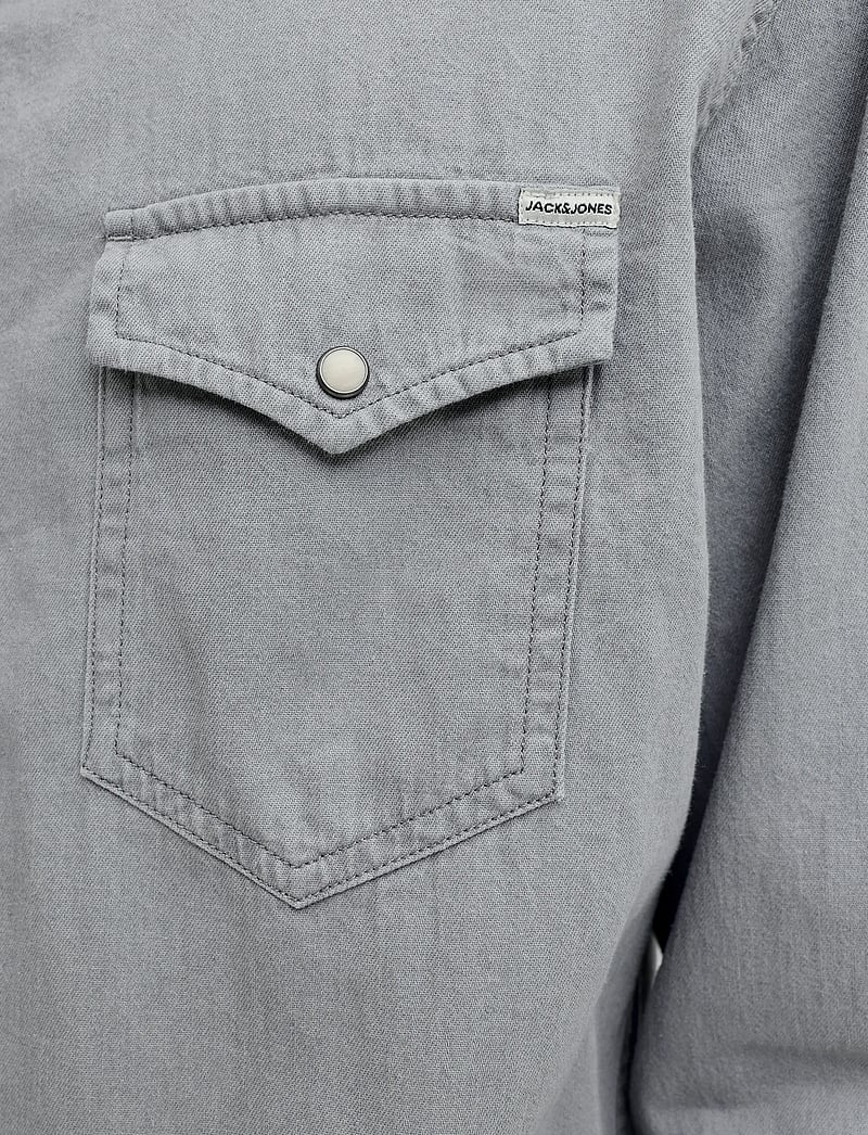 Jack & Jones - JJESHERIDAN SHIRT L/S NOOS - teksasärgid - light grey denim - 4