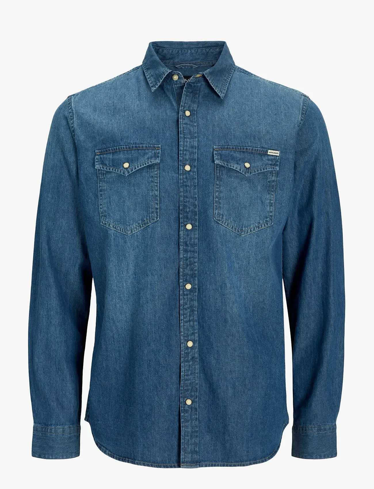 Jack & Jones - JJESHERIDAN SHIRT L/S NOOS - denimskjorter - medium blue denim - 1