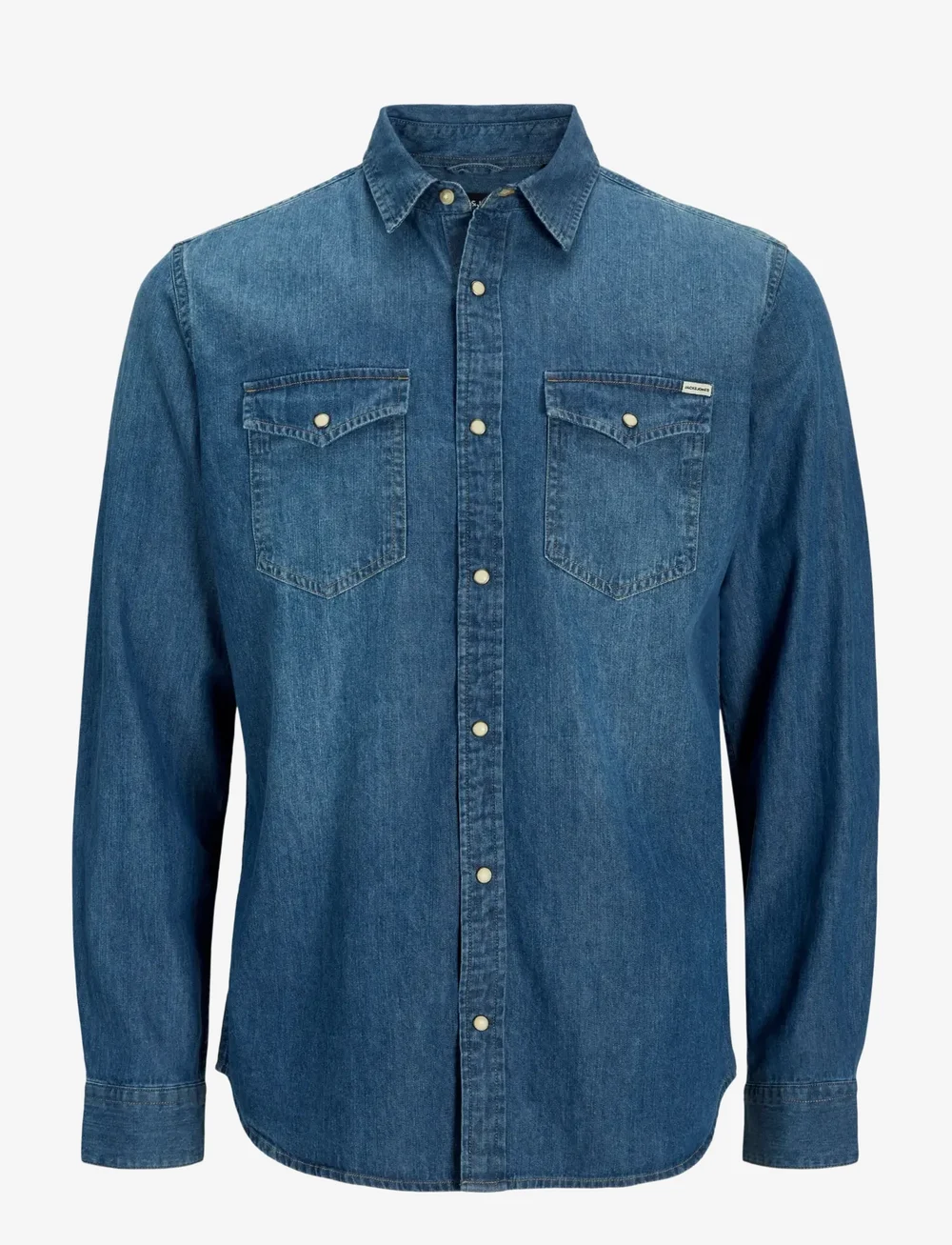 Jack & Jones - JJESHERIDAN SHIRT L/S NOOS - jeansskjortor - medium blue denim - 1