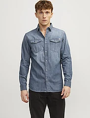 Jack & Jones - JJESHERIDAN SHIRT L/S NOOS - jeansskjortor - medium blue denim - 3