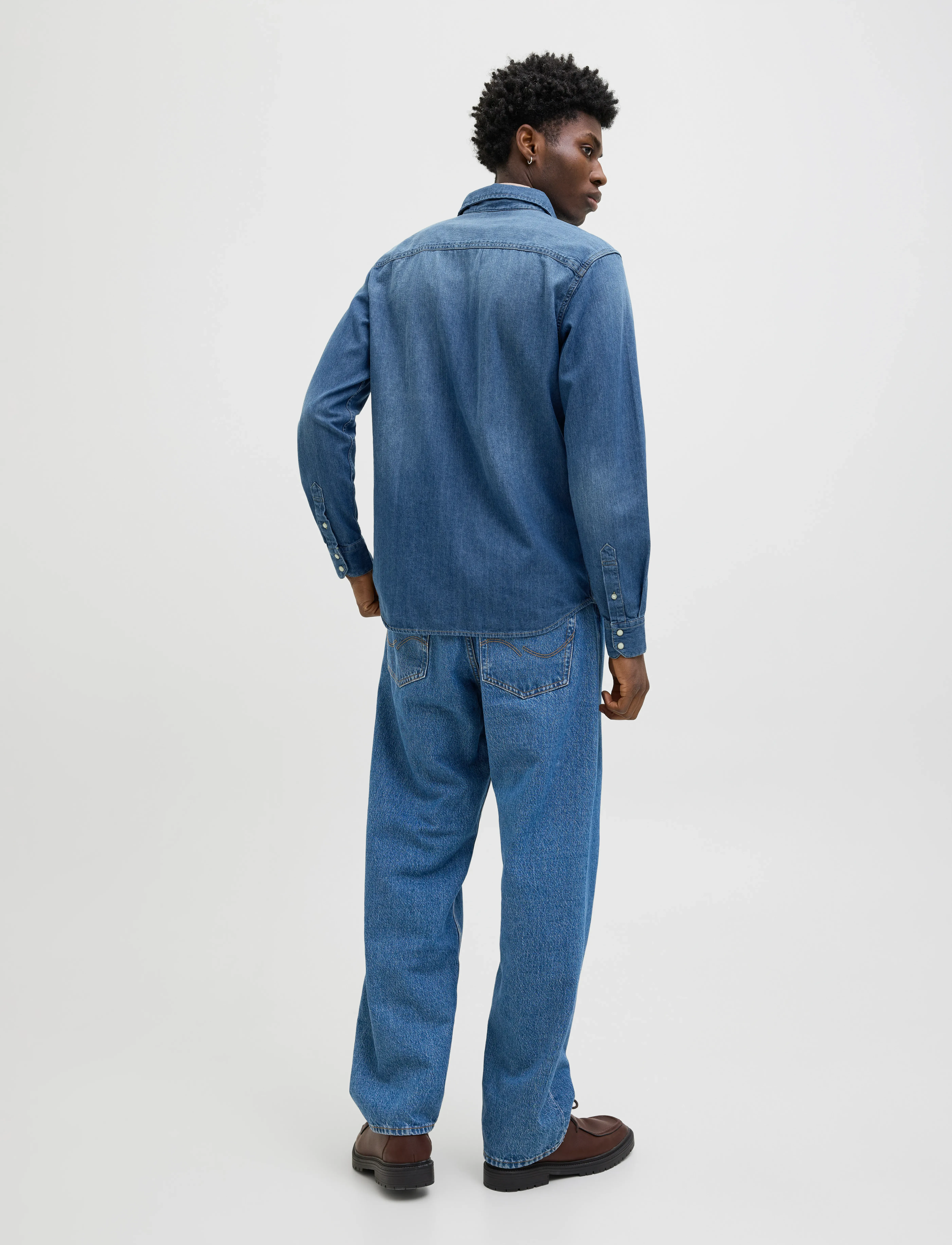 Jack & Jones - JJESHERIDAN SHIRT L/S NOOS - jeanshemden - medium blue denim - 2