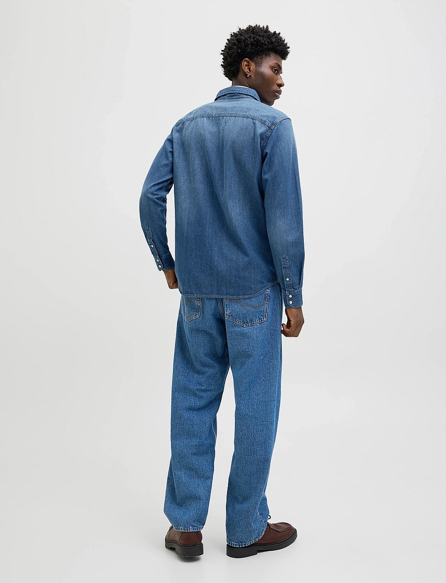 Jack & Jones - JJESHERIDAN SHIRT L/S NOOS - jeanshemden - medium blue denim - 2