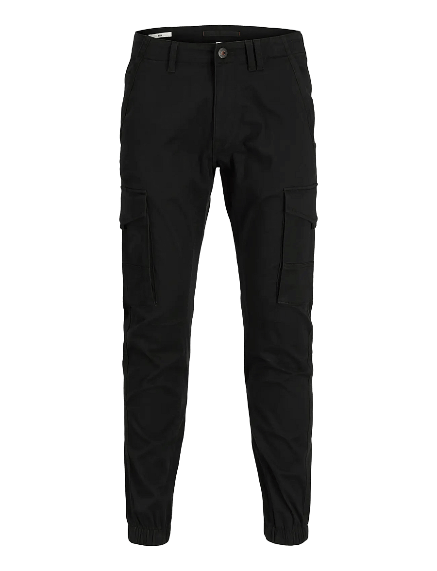 Jack & Jones - JPSTPAUL FLAKE CARGO NOOS - cargobroeken - black - 1