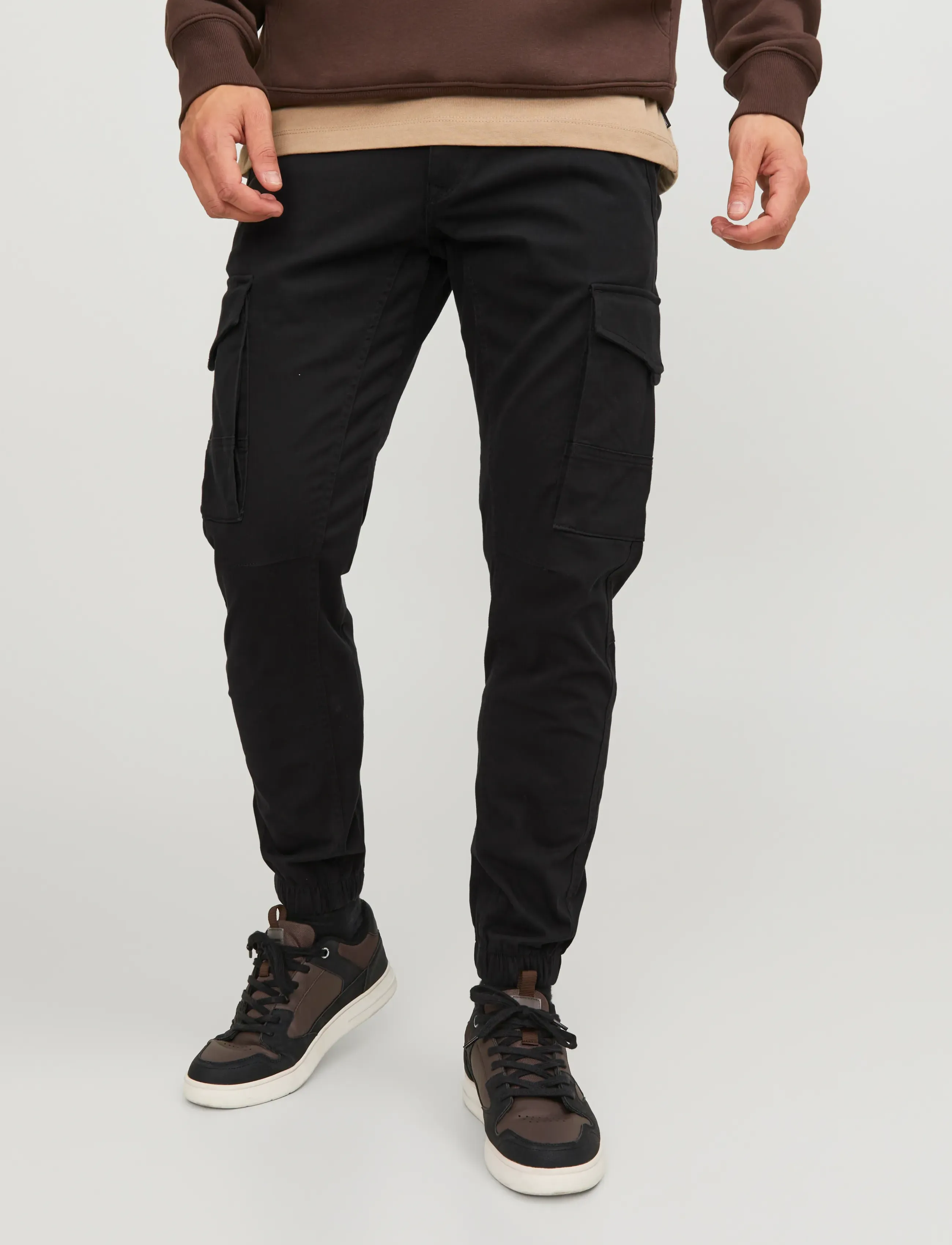Jack & Jones Jpstpaul Flake Cargo Noos, 30 x 30, Trousers, Schwarz - Pants, Männerswear