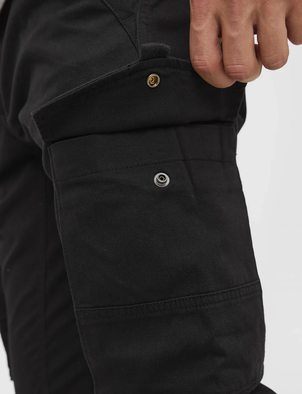 Jack & Jones - JPSTPAUL FLAKE CARGO NOOS - cargobroeken - black - 4