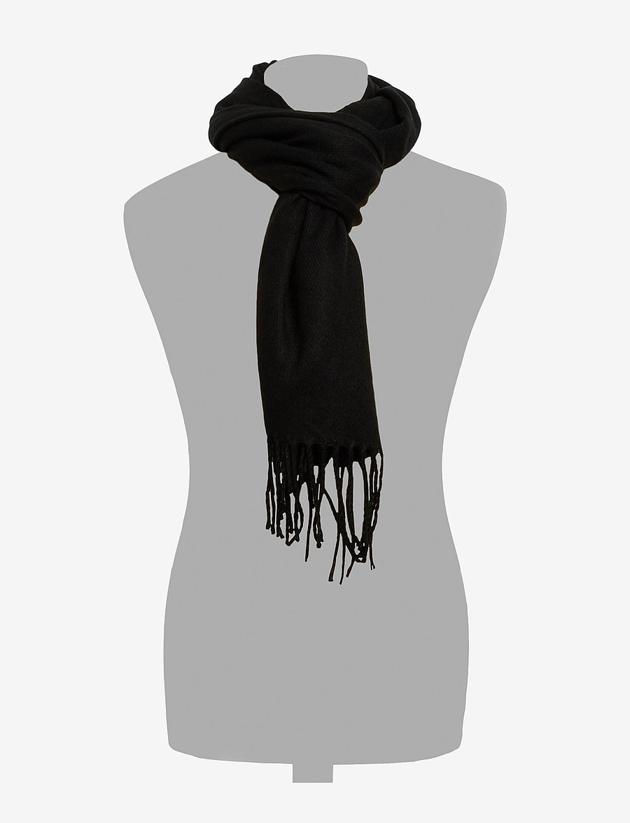 Jack & Jones - JACSOLID WOVEN SCARF SN - winter scarves - black - 2