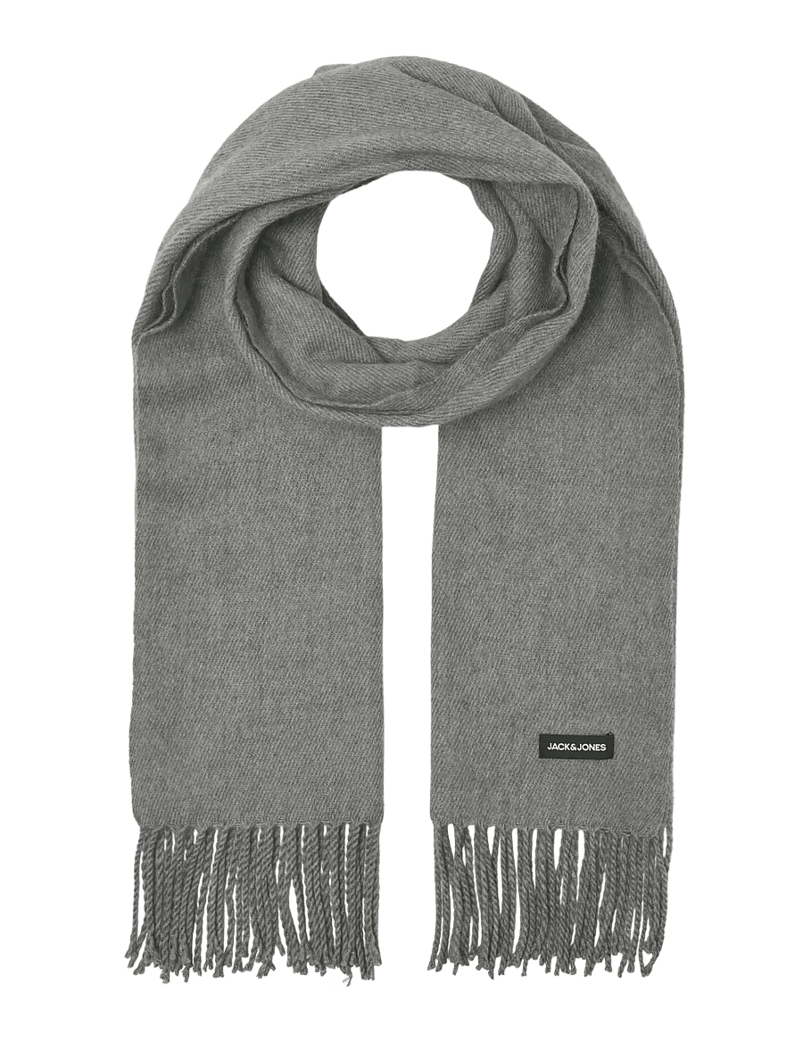 Jack & Jones - JACSOLID WOVEN SCARF SN - winterschals - grey melange - 1