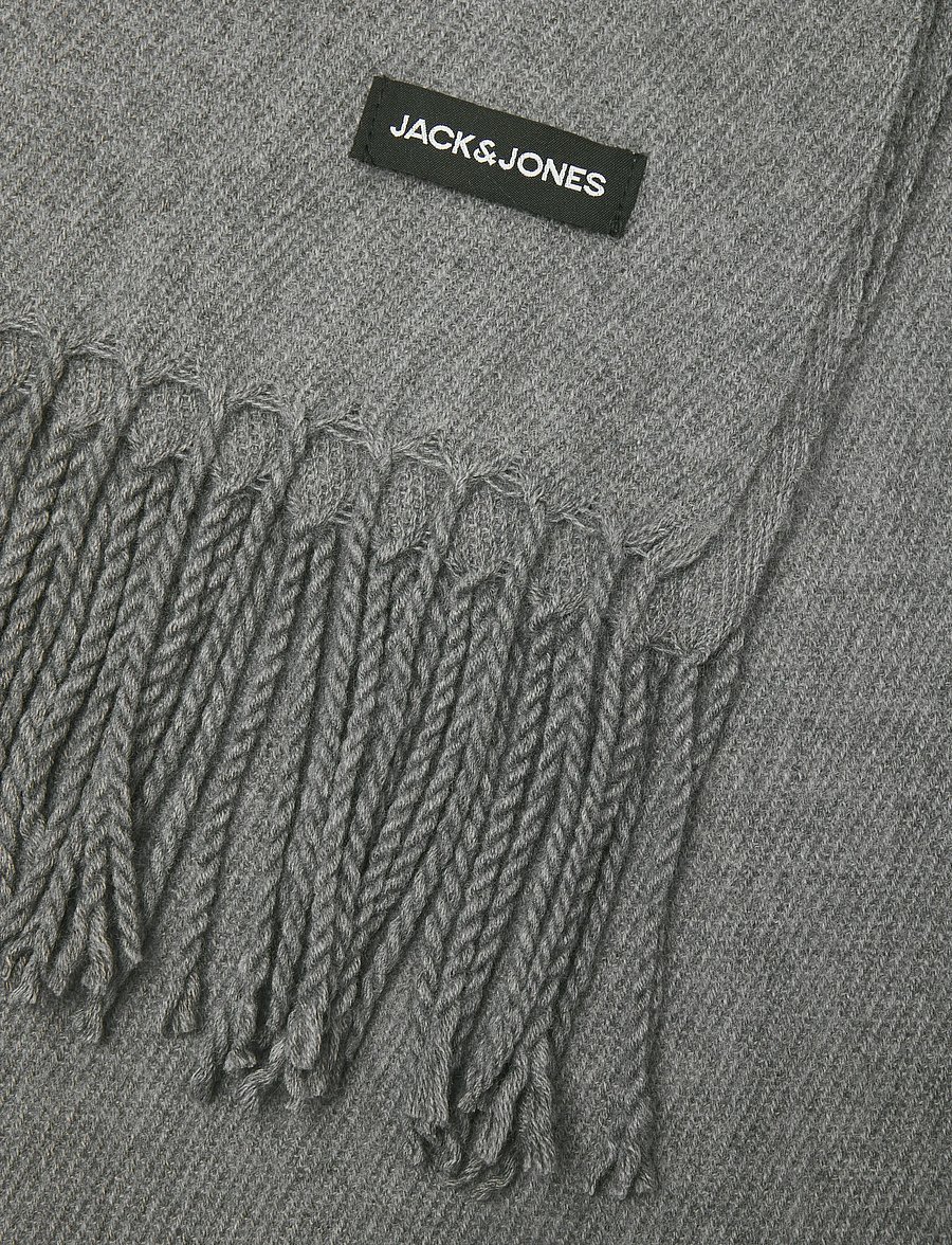 Jack & Jones - JACSOLID WOVEN SCARF SN - winterschals - grey melange - 4