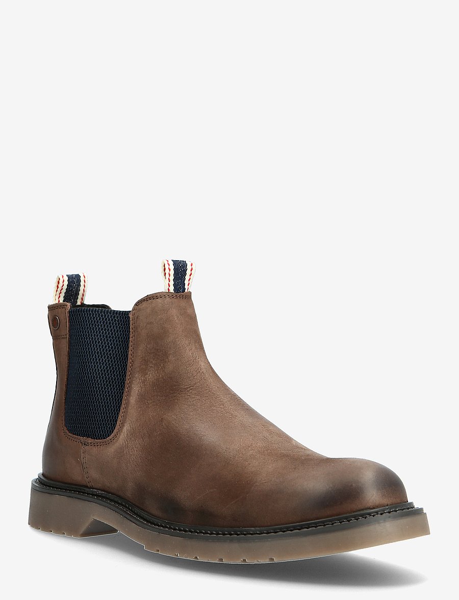 Jack & Jones - JFWLEYTON LEATHER SN - chelsea boots - brown stone - 1