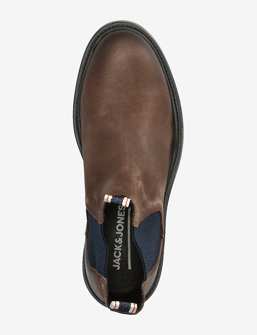 Jack & Jones - JFWLEYTON LEATHER SN - chelsea-saapad - brown stone - 4