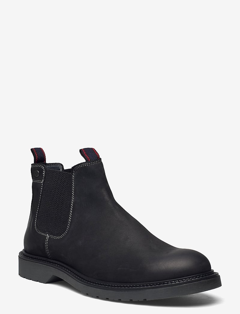 Jack & Jones - JFWLEYTON LEATHER SN - chelsea boots - pirate black - 1