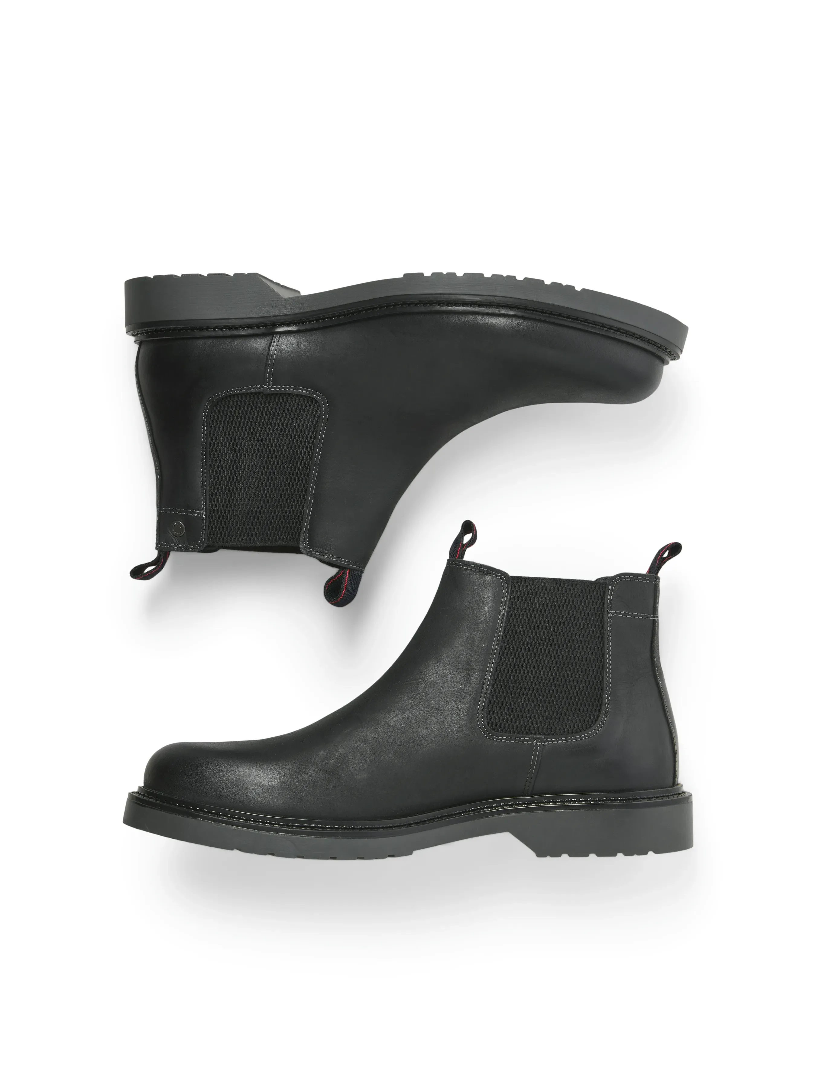 Jack & Jones JFWLEYTON LEATHER SN - Streetstyle - PIRATE BLACK / black