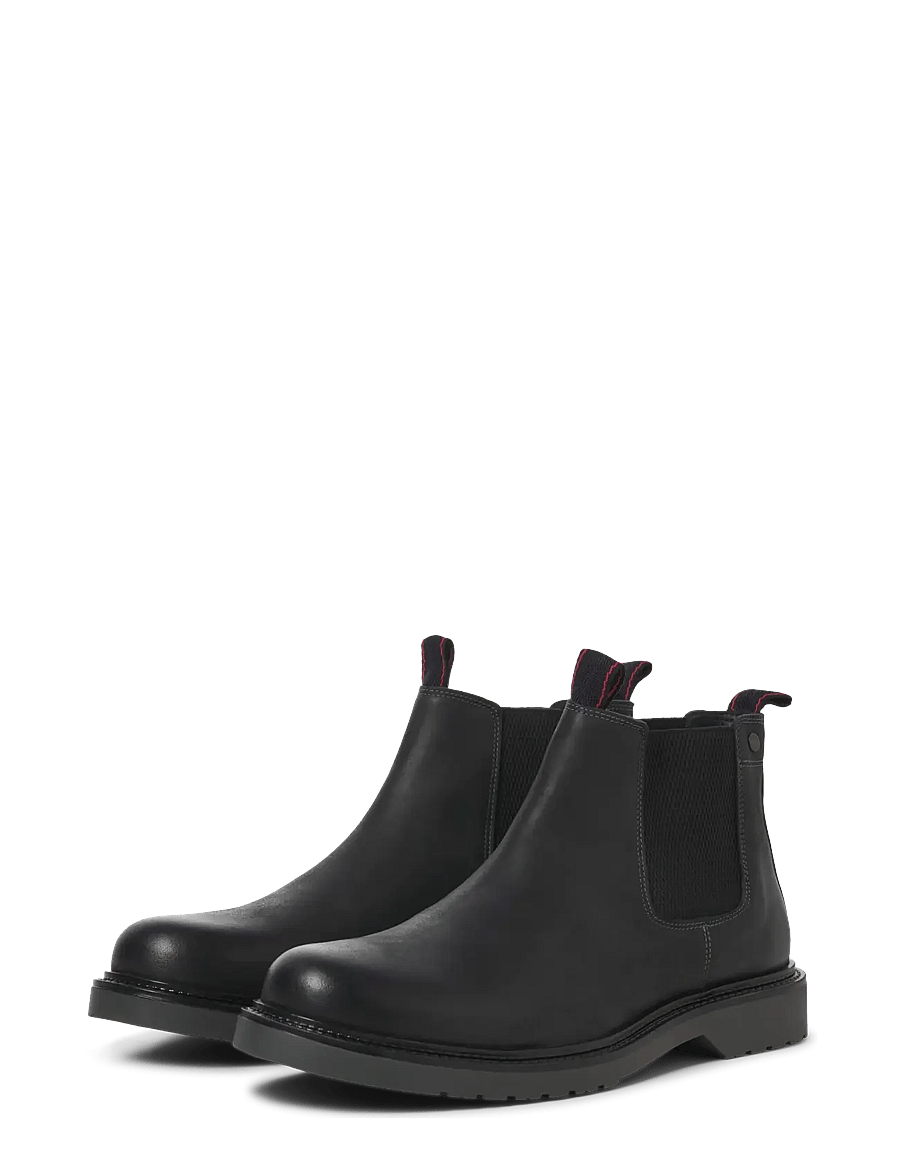 Jack & Jones - JFWLEYTON LEATHER SN - chelsea boots - pirate black - 4