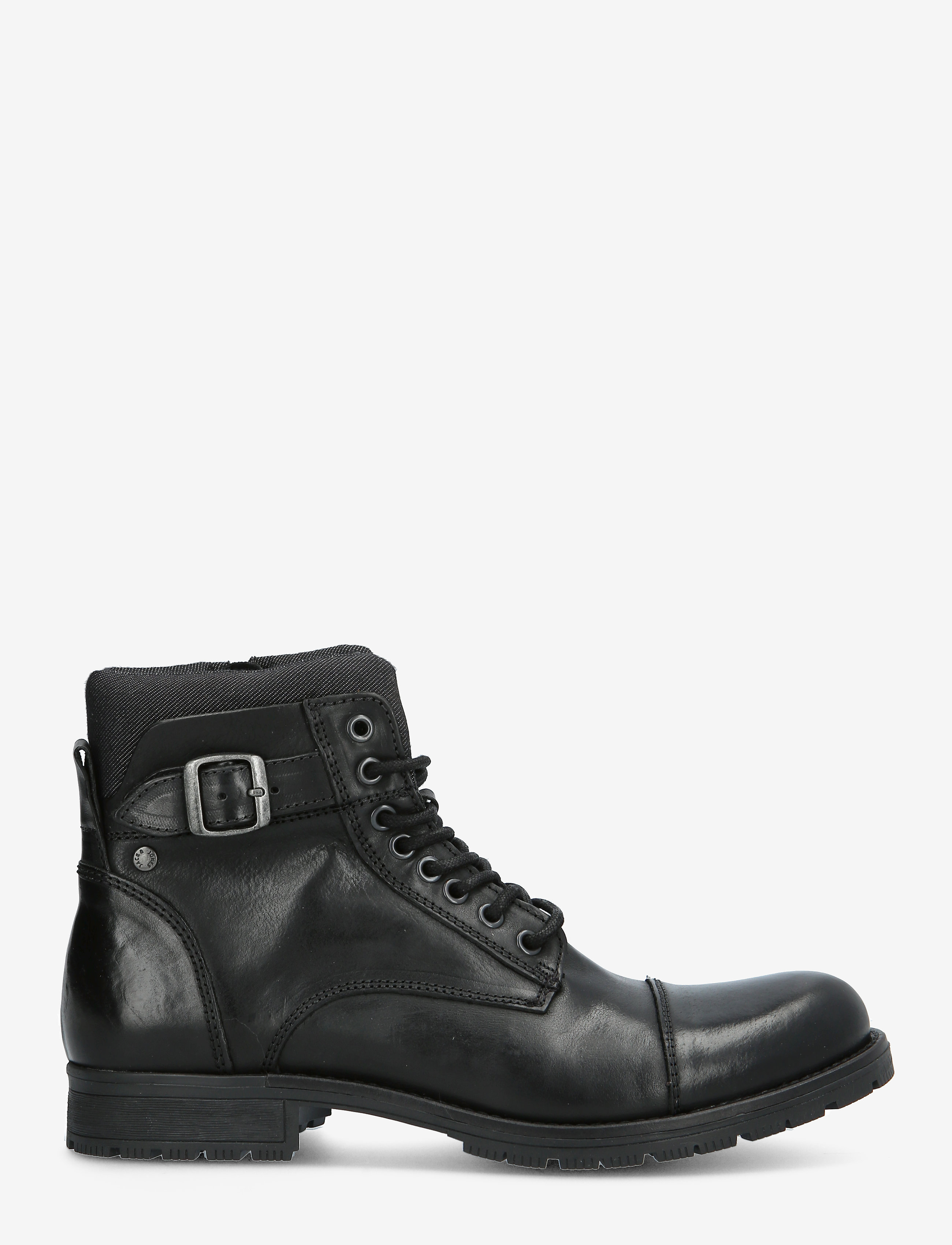 Jack & Jones - JFWALBANY LEATHER ANTHRACITE SN - kängor med snörning - anthracite - 2