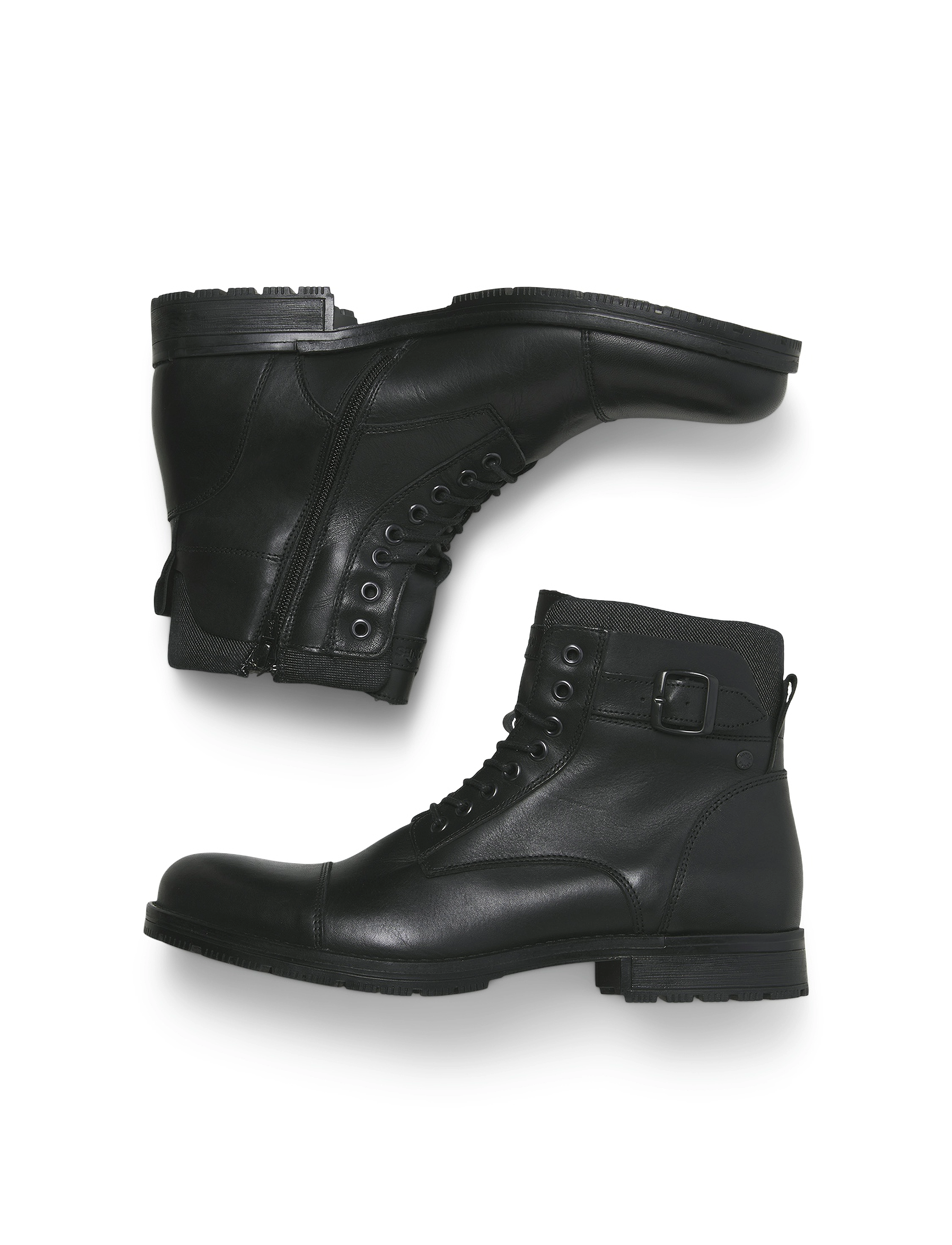 Jack & Jones JFWALBANY LEATHER ANTHRACITE SN - Sko - ANTHRACITE / black