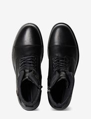 Jack & Jones - JFWALBANY LEATHER ANTHRACITE SN - lace ups - anthracite - 3