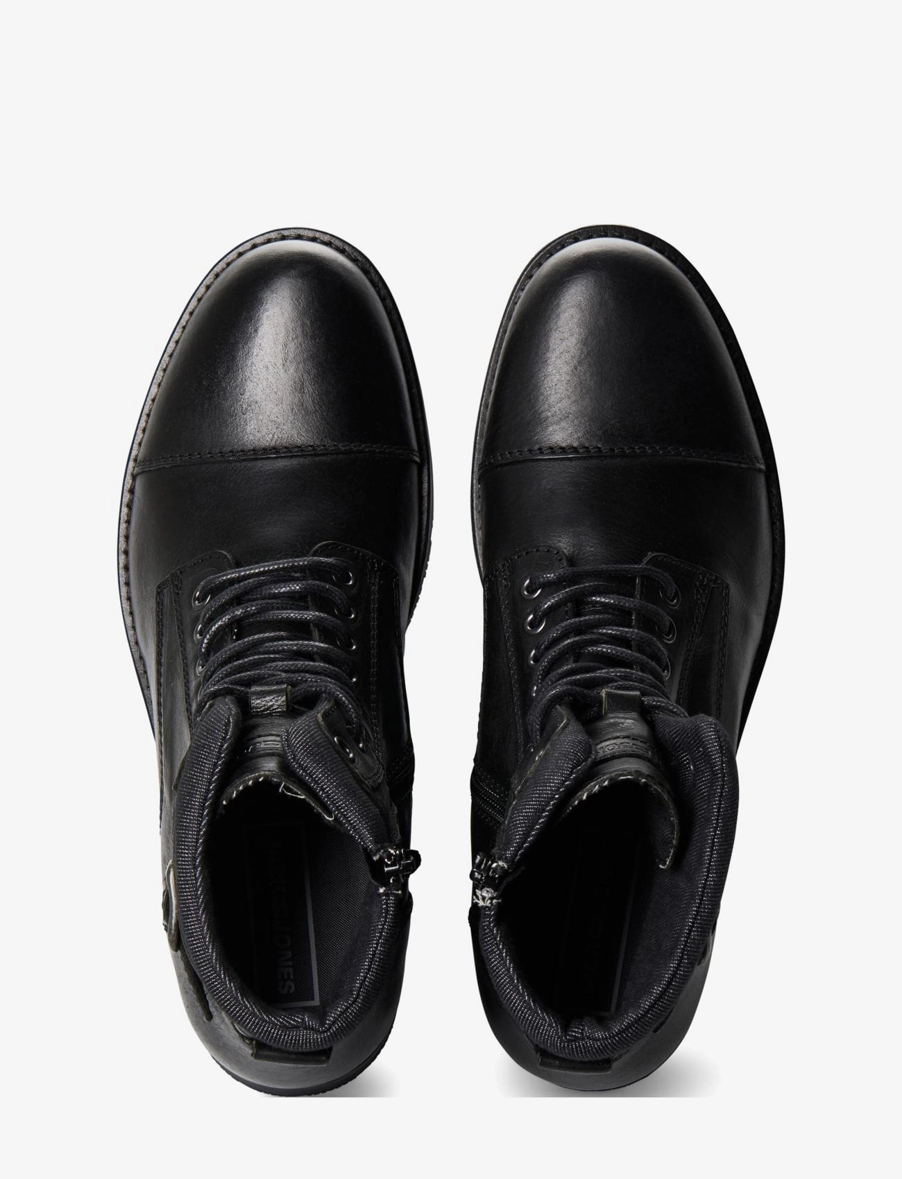 Jack & Jones - JFWALBANY LEATHER ANTHRACITE SN - kängor med snörning - anthracite - 4