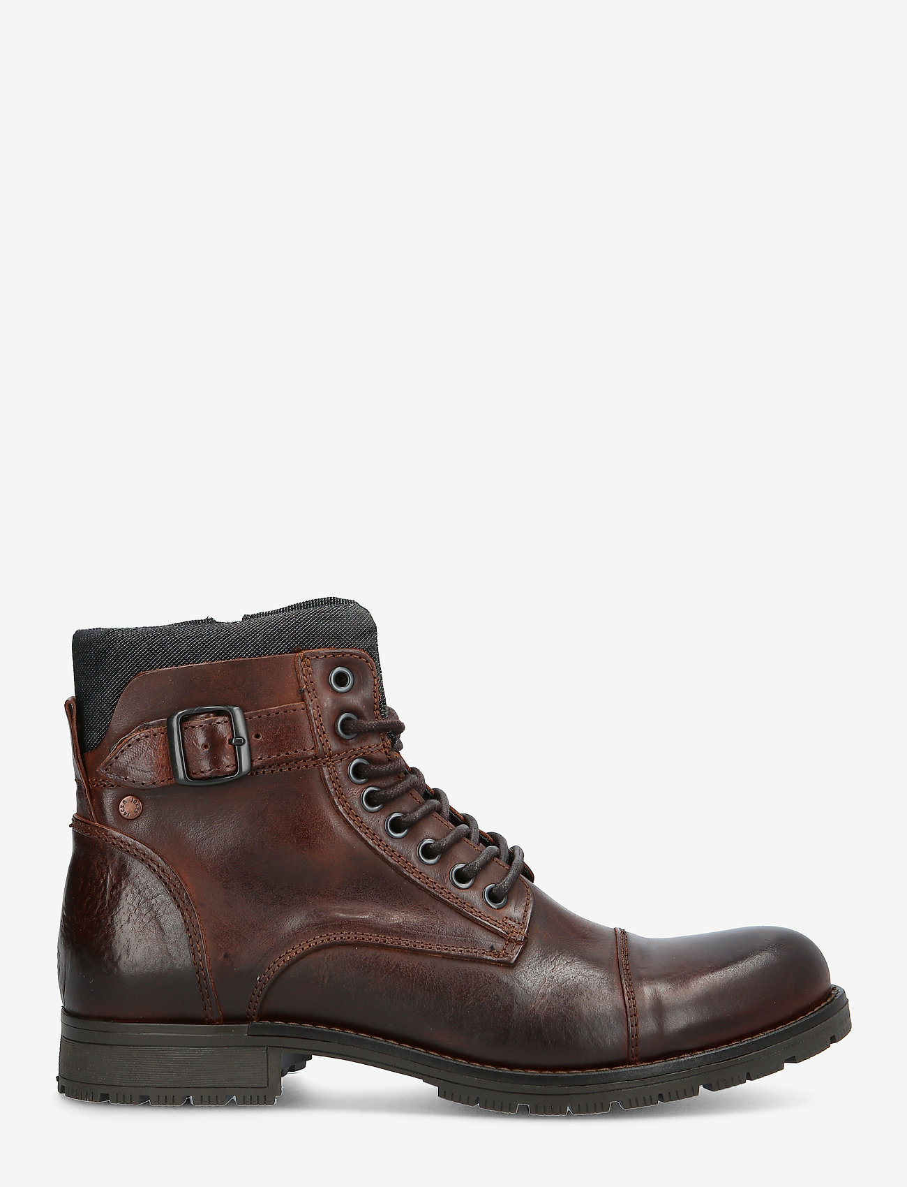 Jack & Jones - JFWALBANY LEATHER BROWN STONE SN - med snøring - brown stone - 1