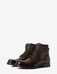 Jack & Jones - JFWALBANY LEATHER BROWN STONE SN - med snøring - brown stone - 2